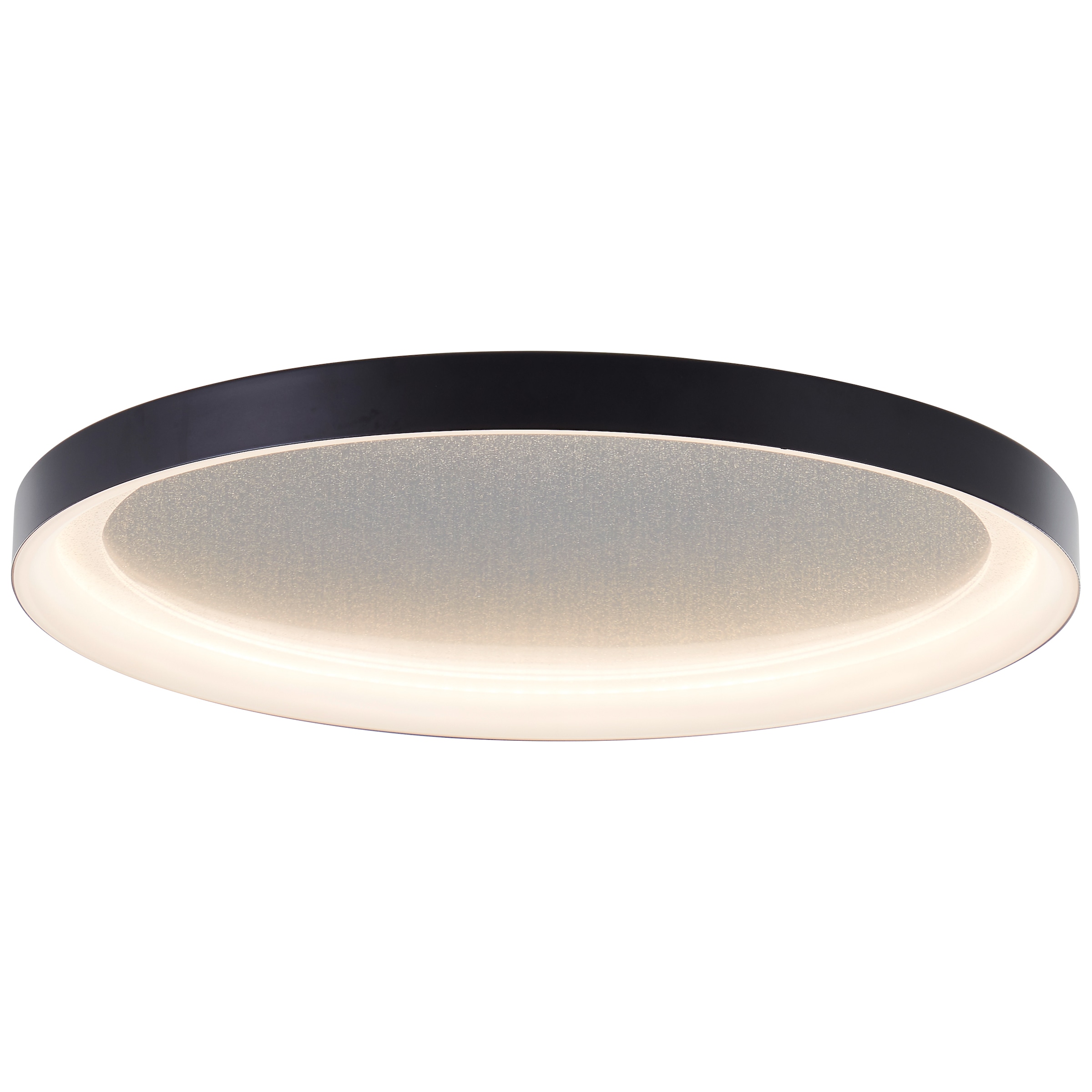 Brilliant LED Deckenleuchte »Quito«, Glitzereffekt, 3 Stufen Dimmer, Ø 42 cm, 3800 lm, 3000 K, schwarz