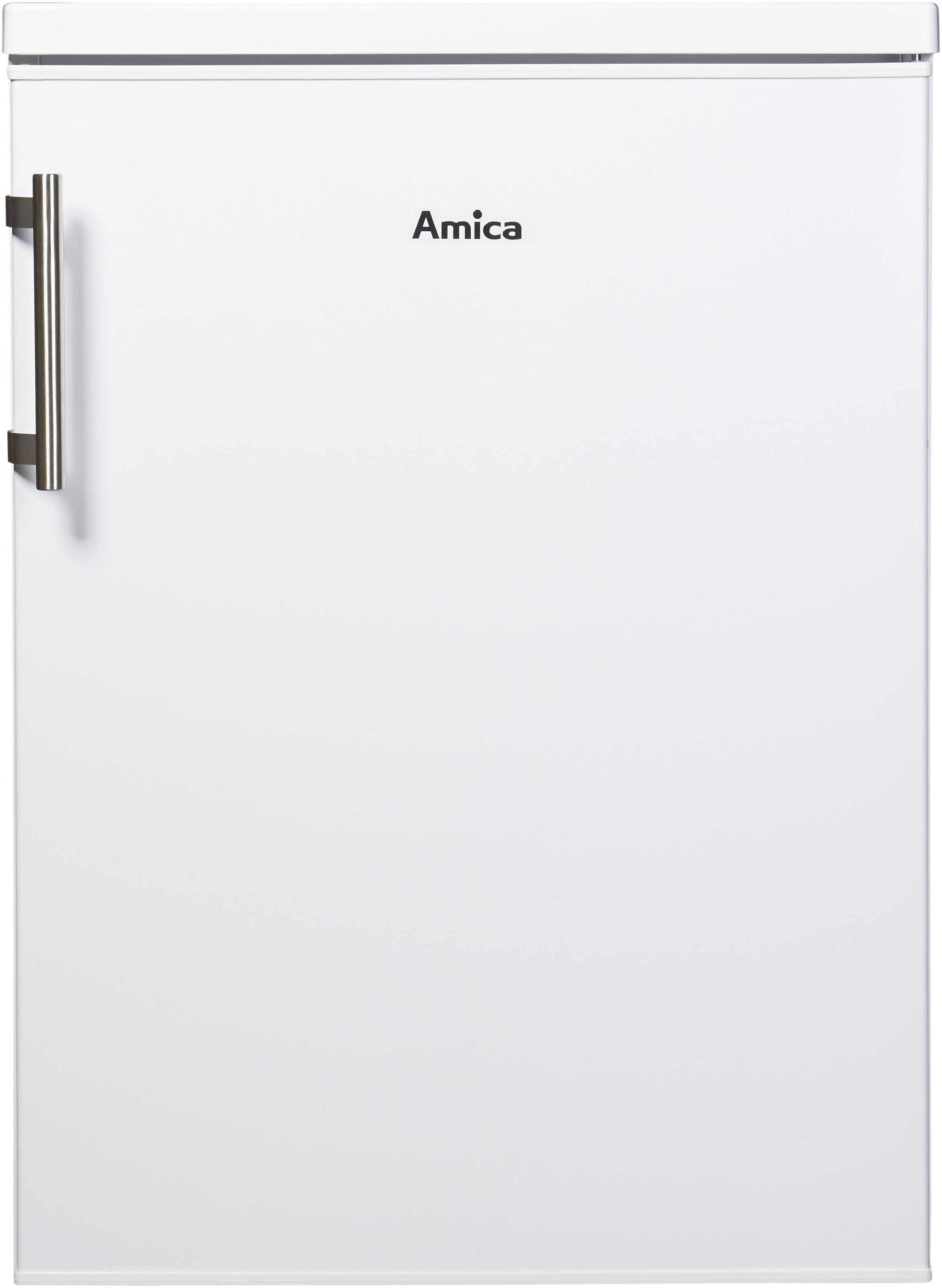 Amica Table Top Kühlschrank, KS 15915W, 85 cm hoch, 60 cm breit mit 3  Jahren XXL Garantie
