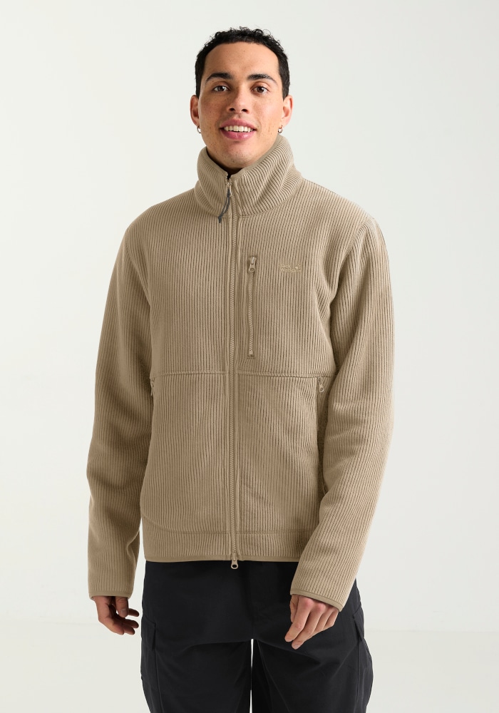 Jack Wolfskin Fleecejacke »LAKE RIDGE JKT M« mit hochschließendem Kragen, winddicht, atmungsaktiv