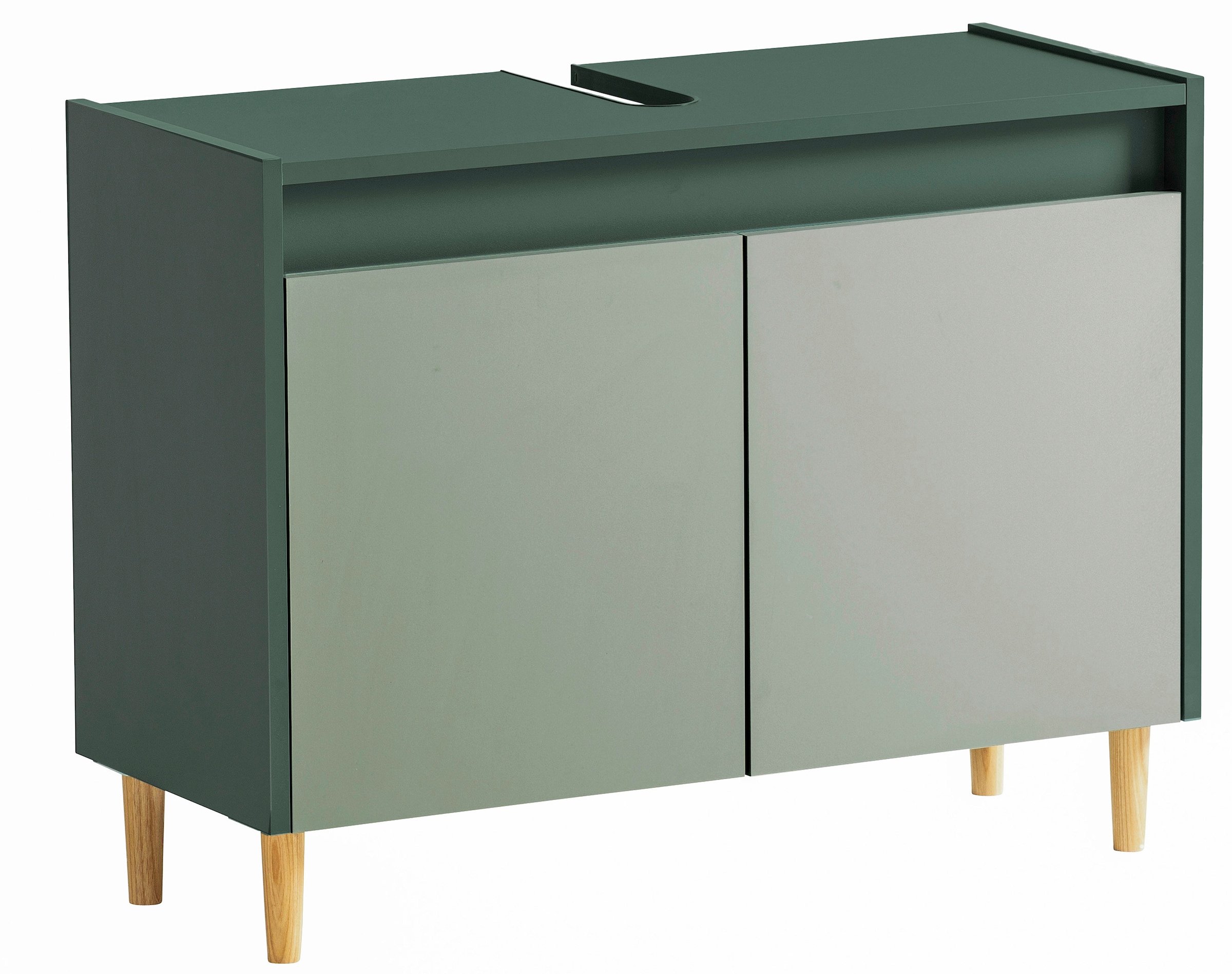 Schildmeyer Waschbeckenunterschrank »Lovis, Breite 80 cm«, Metallbeschläge, Möbelfüße aus Massivholz