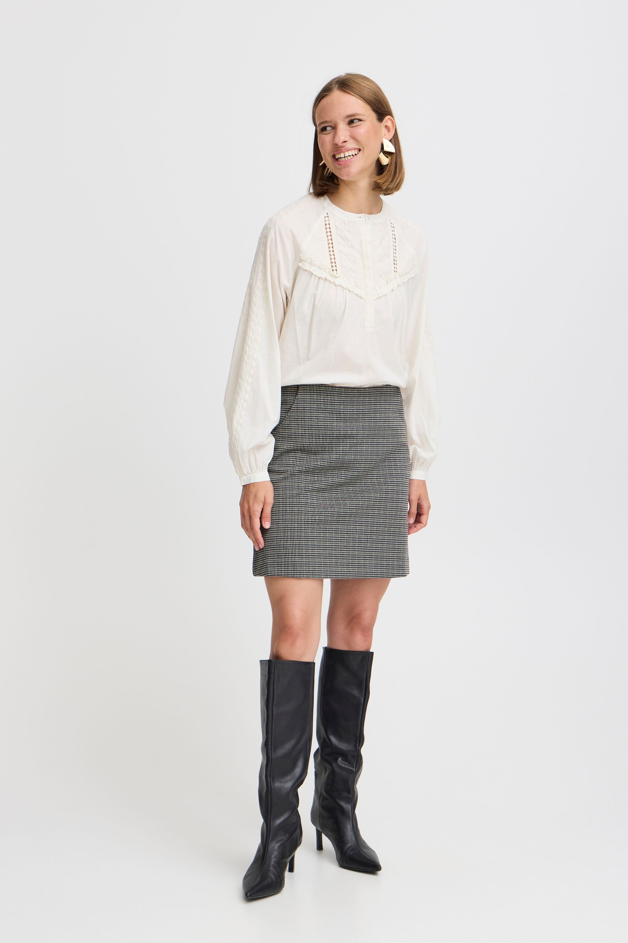 b.young Langarmbluse »Langarmbluse BYIULIA BLOUSE -«