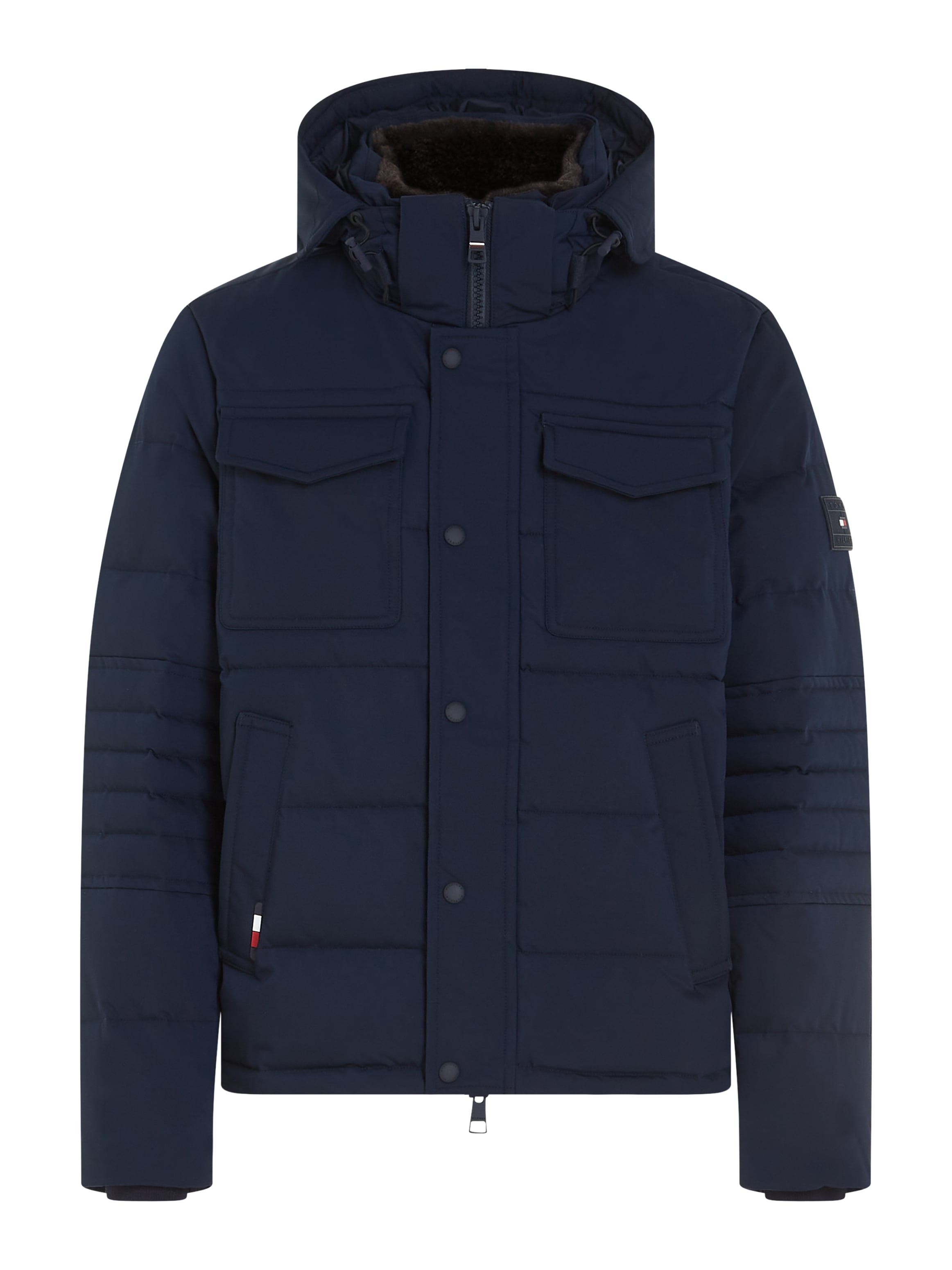 Tommy Hilfiger Steppjacke »ROCKIE UTILITY HOODED JACKET«, mit Kapuze