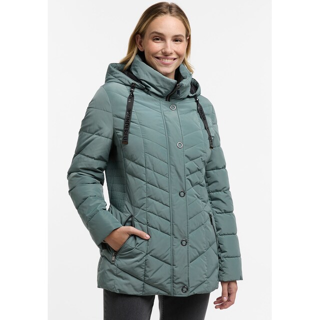 Lebek mit bei Barbara mit ♕ Daunenfreier Füllung Steppjacke, Kapuze,