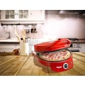 bestron Pizzaofen »APZ400 Viva Italia«, Ober-/Unterhitze, Bis max. 180°C, 1800 Watt, Farbe: Rot
