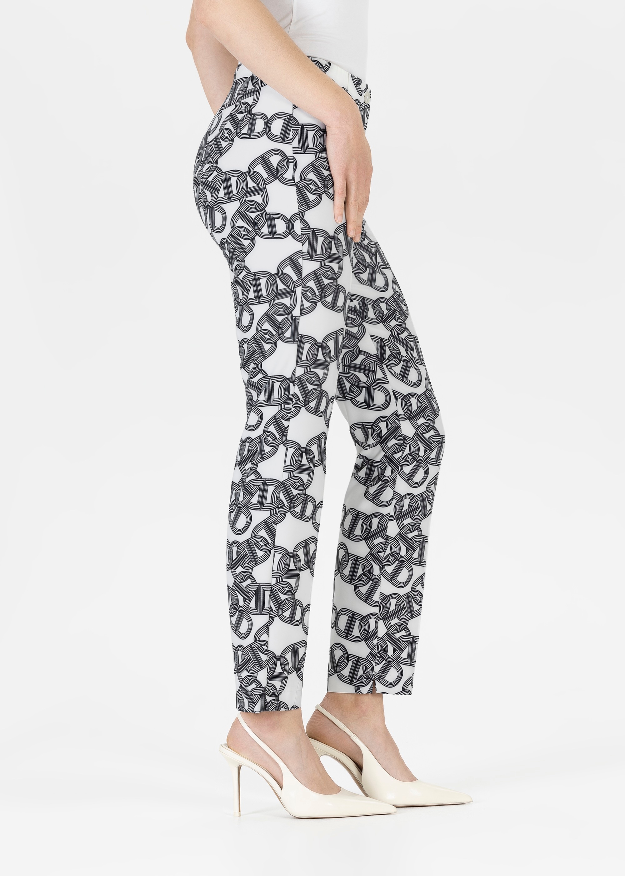 Stehmann Stoffhose, Sommerhose mit grafischem Muster