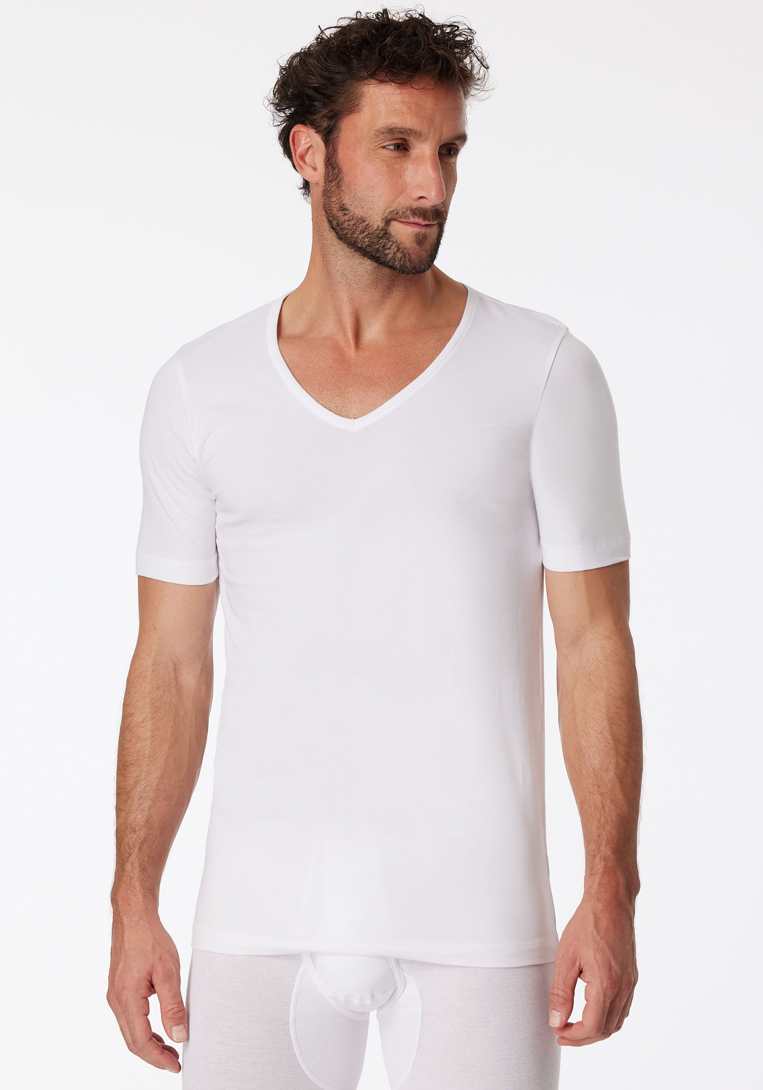 Schiesser V-Shirt »"95/5"«, (2er-Pack), mit tiefem V-Ausschnitt