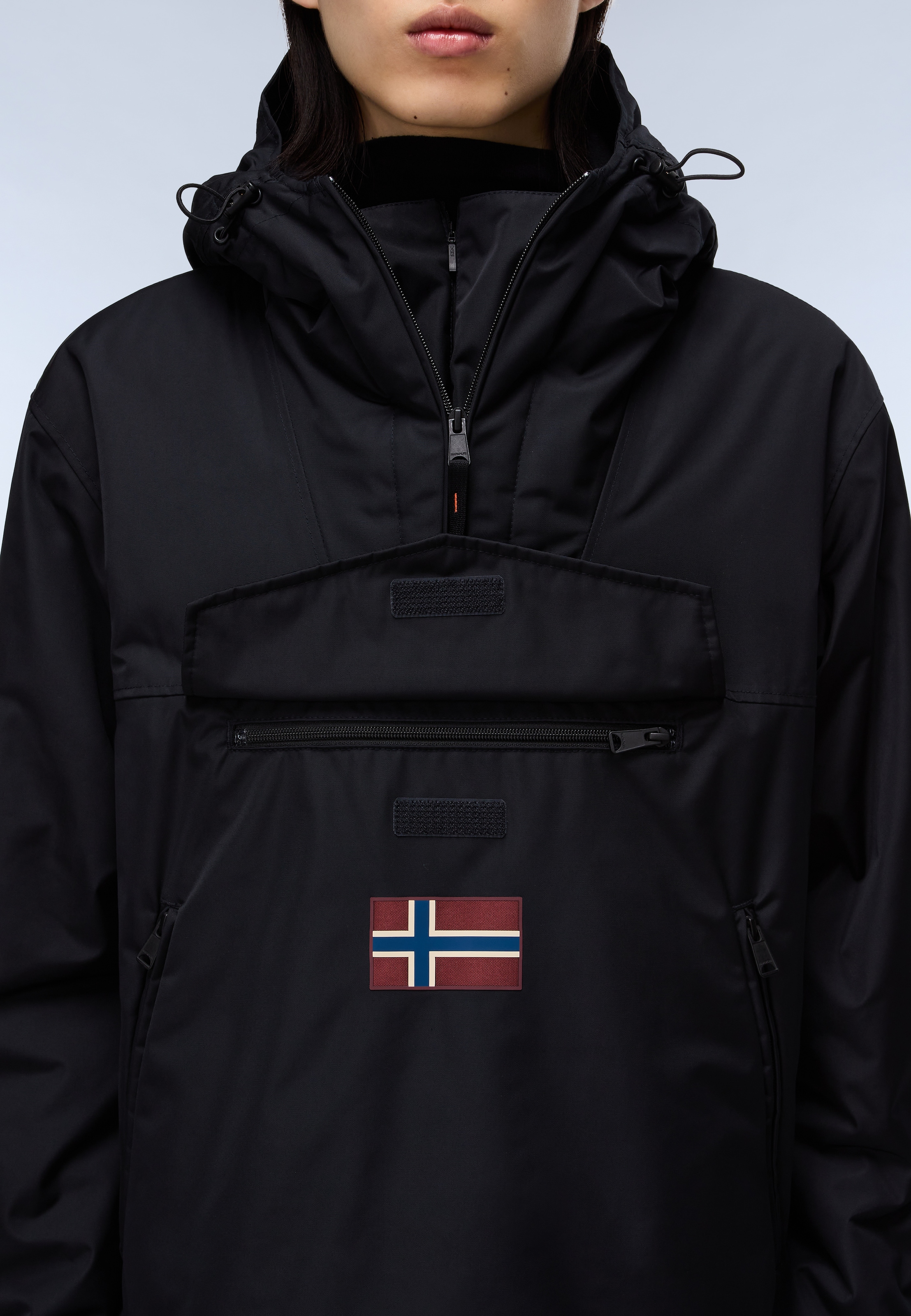 Napapijri Anorak mit Kapuze aus Polyester, auch in großen Größen