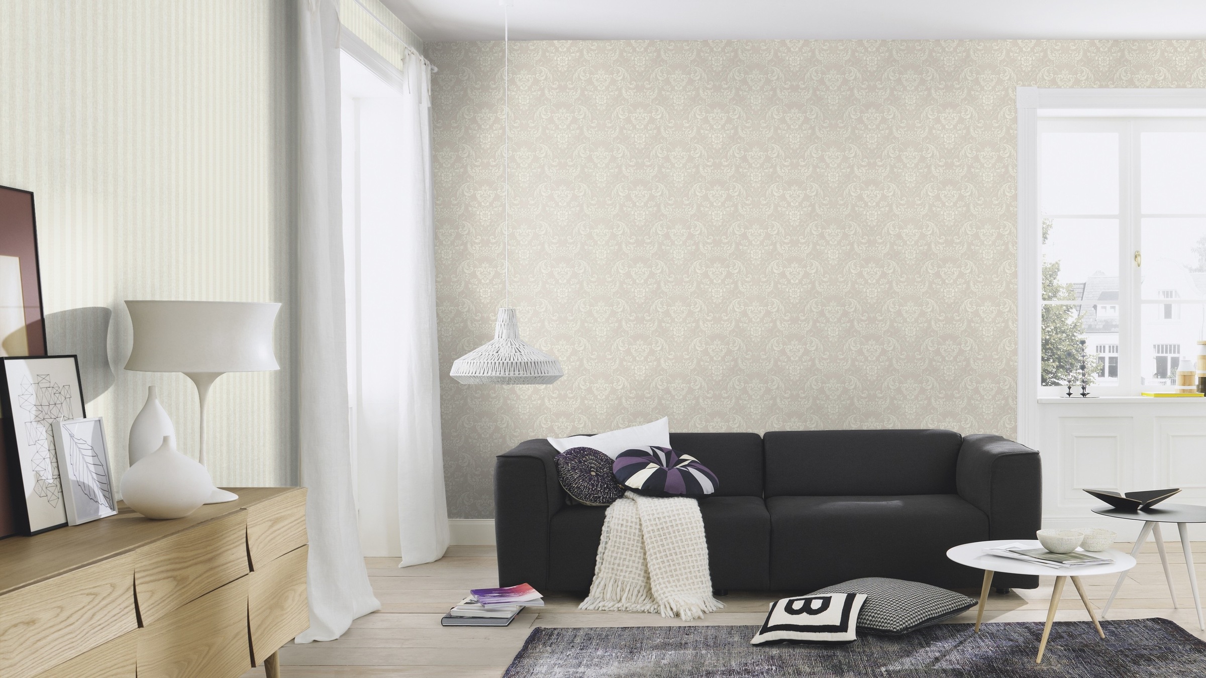 Rasch Vinyltapete »Vliestapete Trianon XIII mit barocken Elementen«, Barock, Klassischer Stil