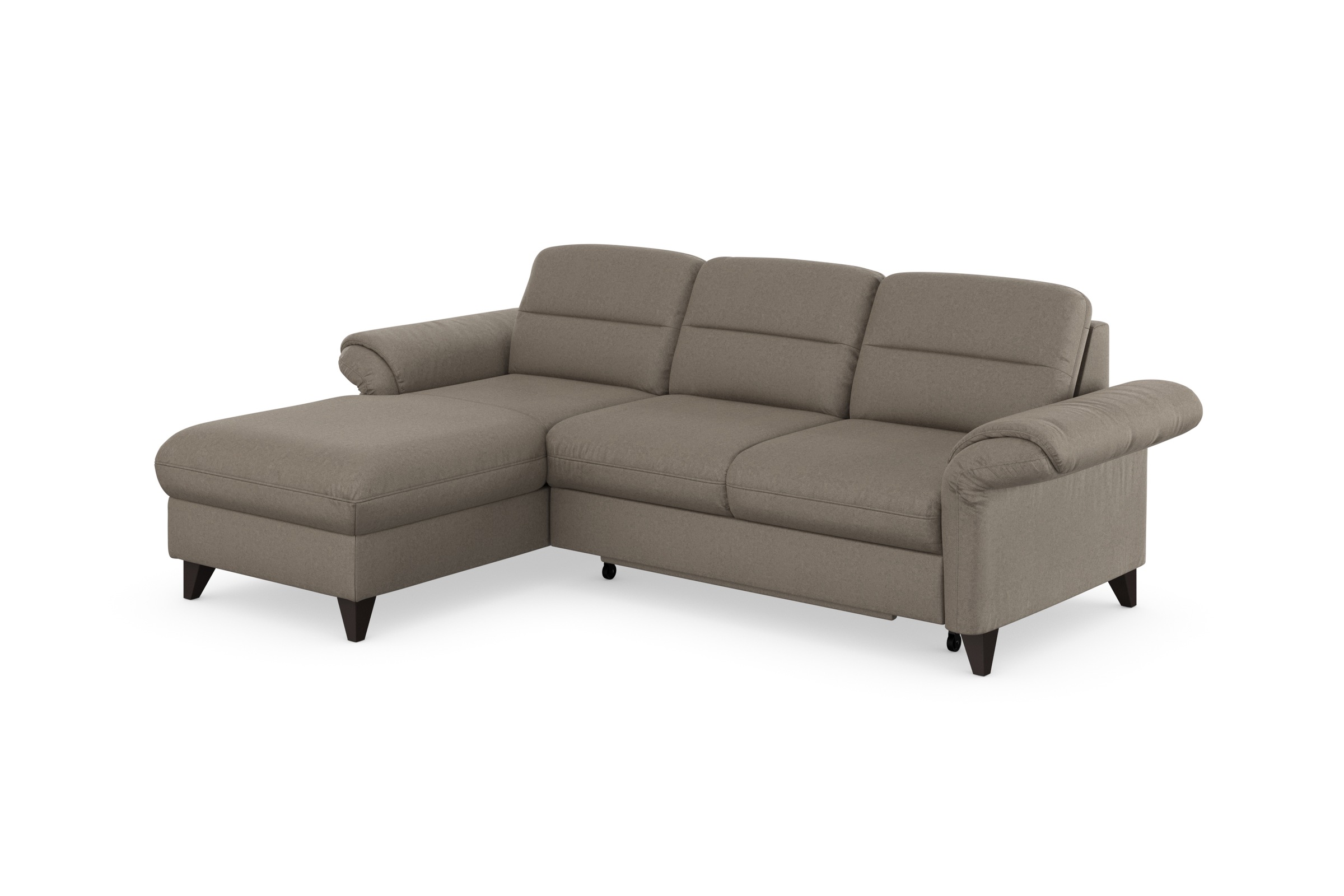 sit&more Ecksofa »Mellum L-Form«, Federkern, wahlweise mit Bettfunktion, Bettkasten und Armteilfunktion