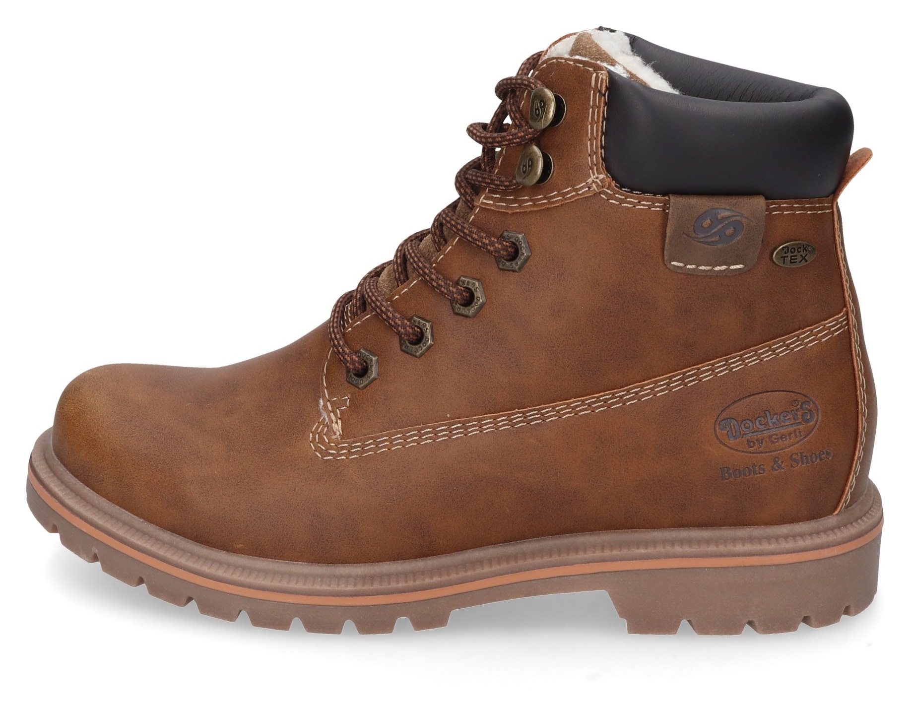 Dockers by Gerli Schnürboots, Hikin Boots, Trekking Stiefel, Schnürstiefel mit Warmfutter