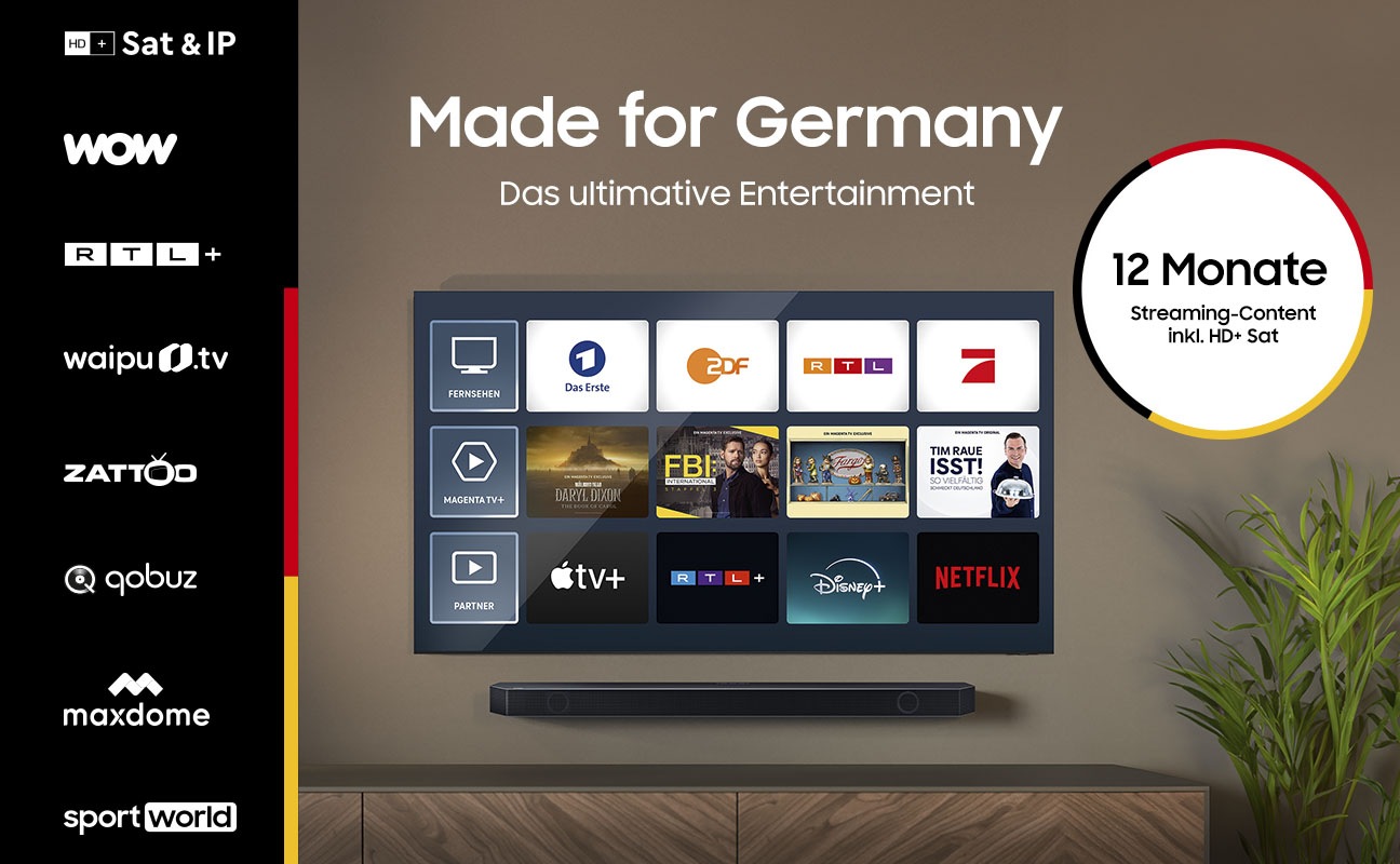 Samsung QLED Mini LED-Fernseher »GQ98QN90DAT«, 4K Ultra HD, Smart-TV, Neural Quantum 4K AI Gen2 Prozessor, Gaming Hub, bis zu 144Hz
