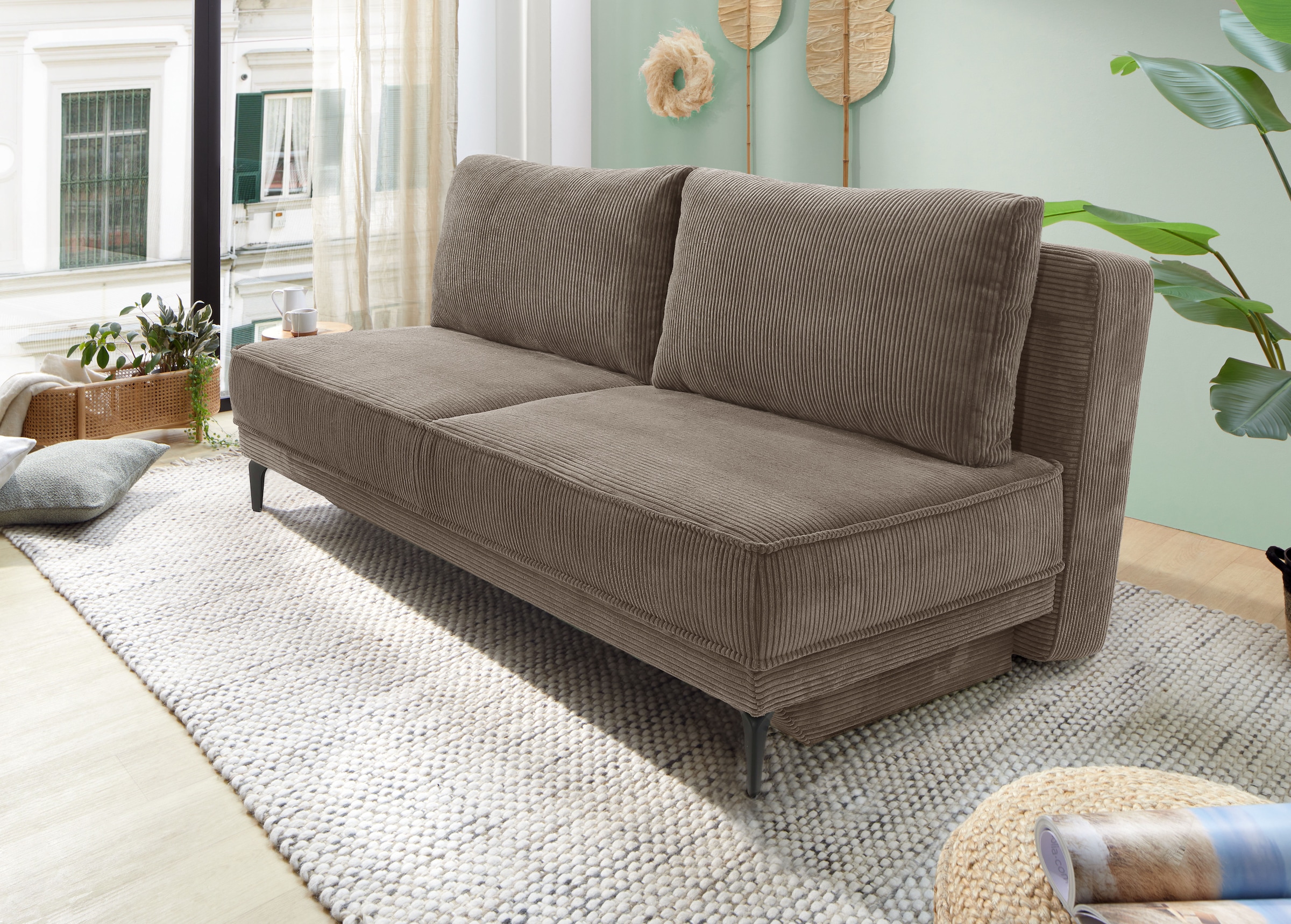 Jockenhöfer Gruppe Schlafsofa "Maestro, B: 203 cm, Liegefl. 161x200 cm, Dauerschläfer" mit Schlaffunktion & Bettkasten, Tonnentaschenfederkern