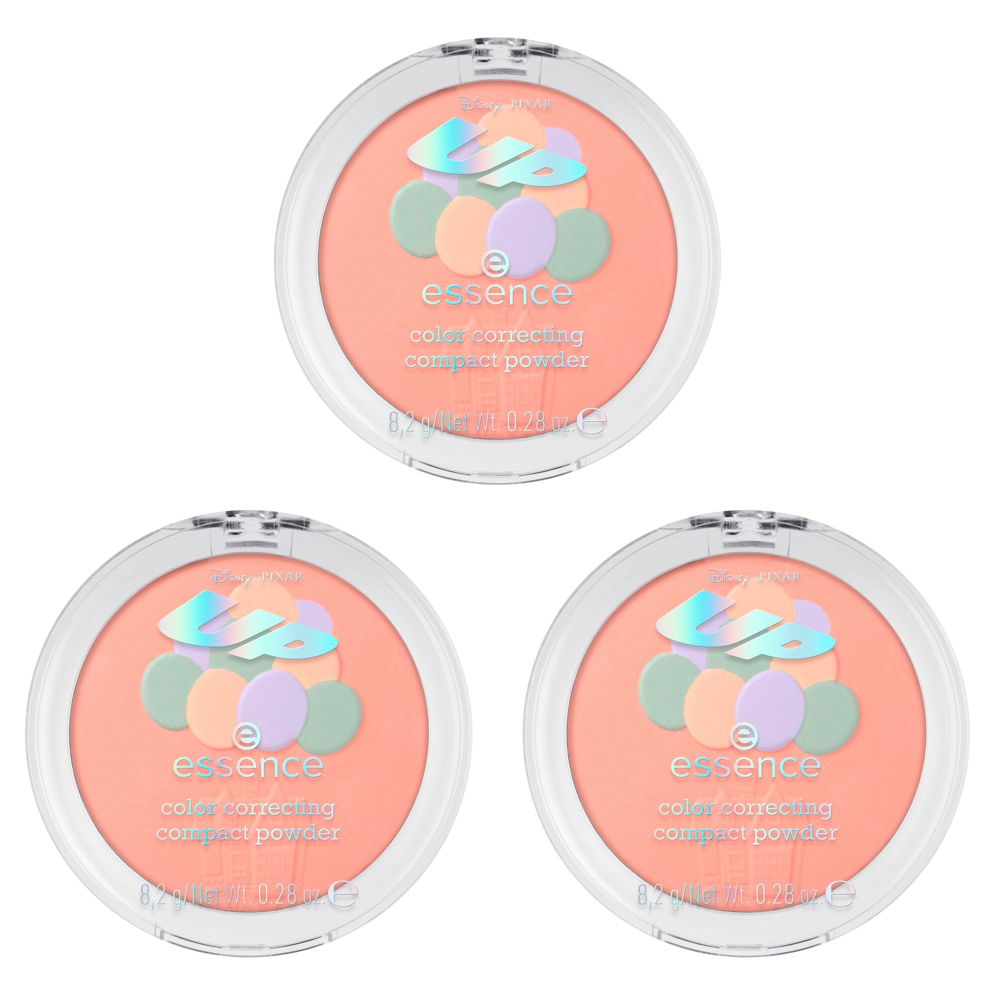 Puder »Disney Pixar Up color correcting compact powder«, (Set, 3 tlg.)