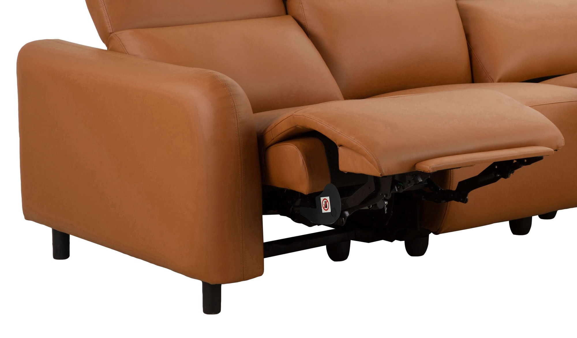 Home affaire 3-Sitzer »SKAANE Kunstleder, Sofa mit manueller-u. elektrischer Relaxfunktion«, Relax-Funktion in 2 Sitzen, Kopfteilverstellung, Federkernpolsterung
