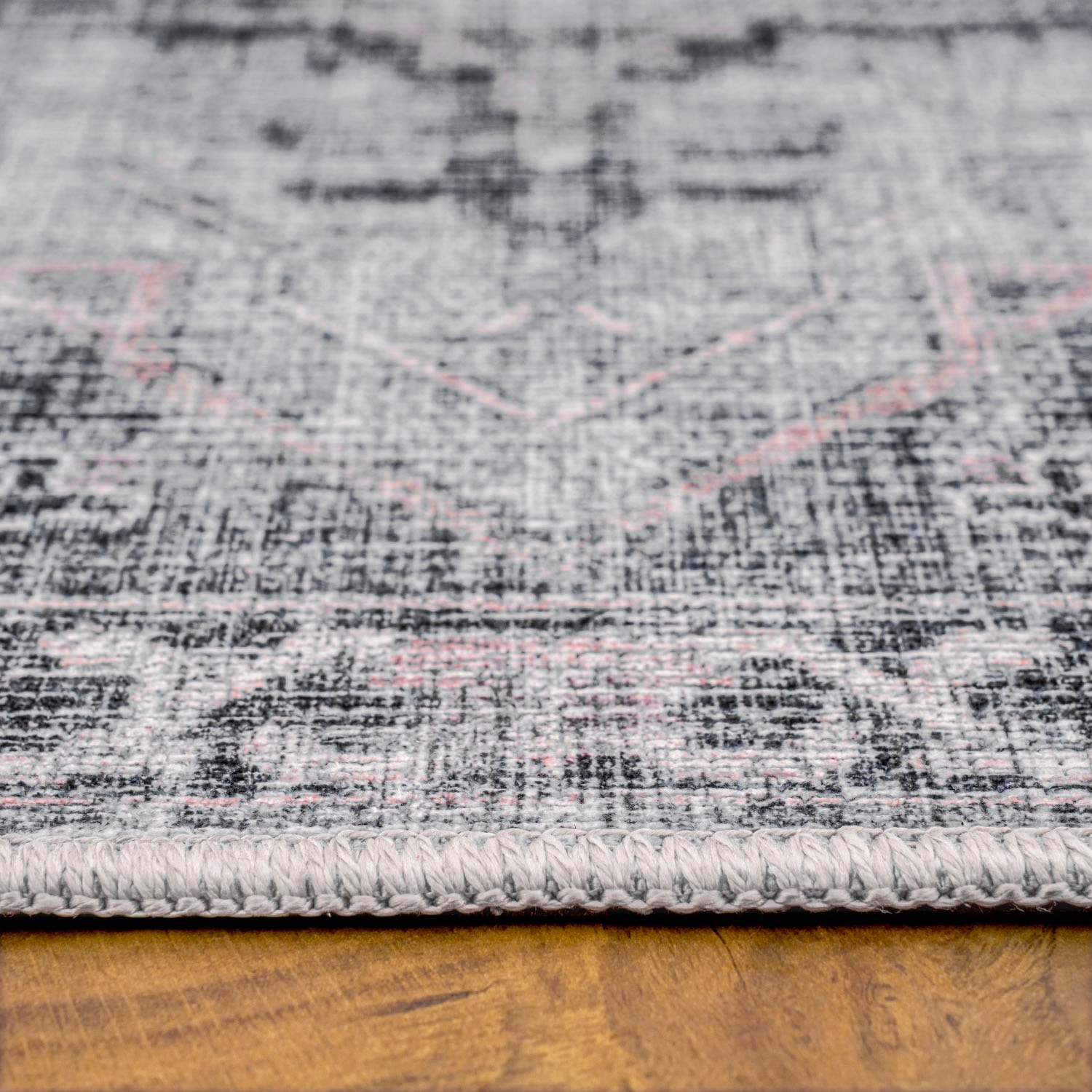 Paco Home Teppich »Lyon 332«, rechteckig, 4 mm Höhe, Kurzflor, Orient-Optik, Vintage Design, waschbar