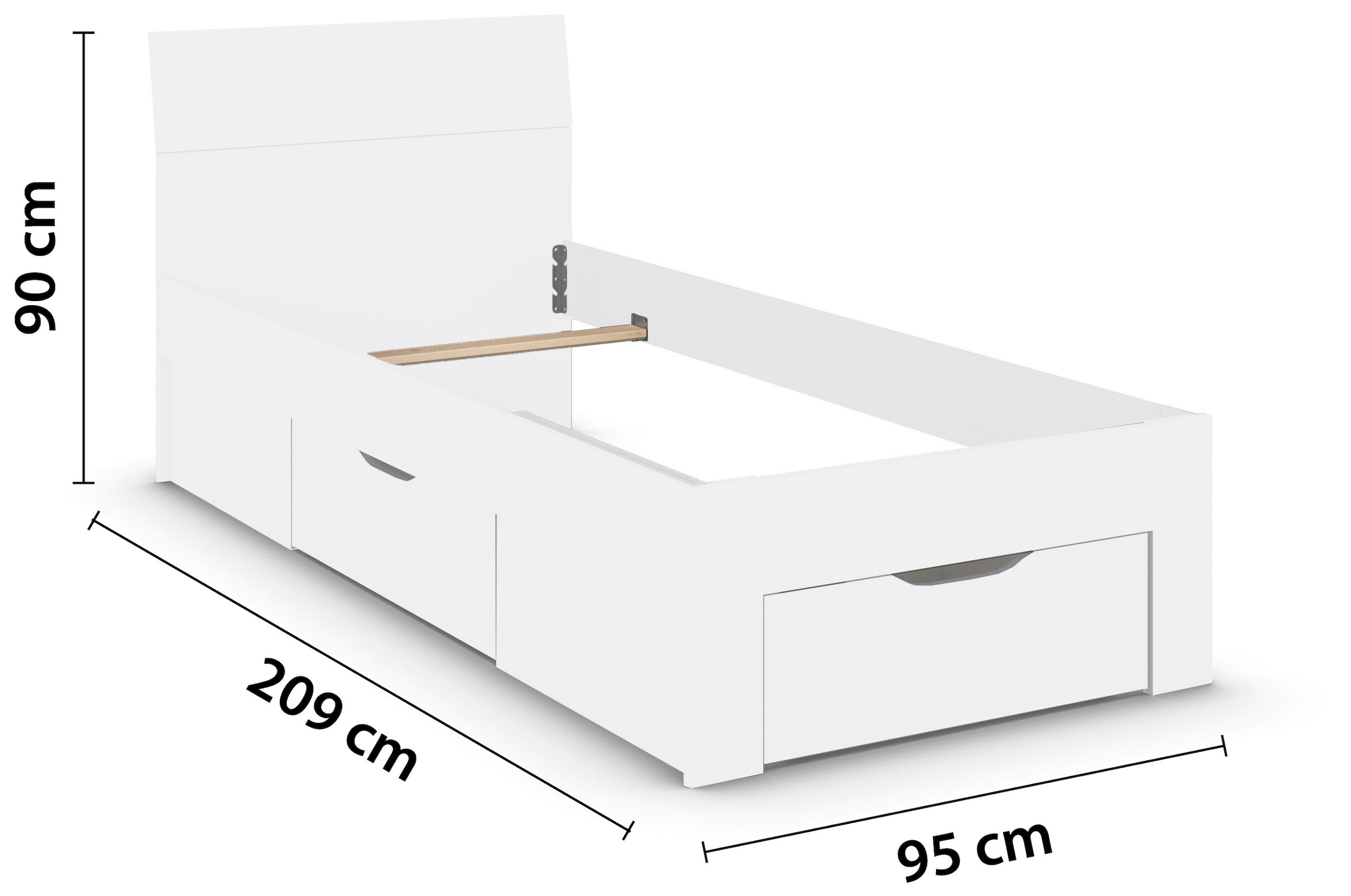 rauch Bett »Einzelbett Doppelbett Stauraum FLEXX Breiten 90/140/180 cm« Einzelbett Doppelbett Stauraum FLEXX Breiten 90/140/180 cm