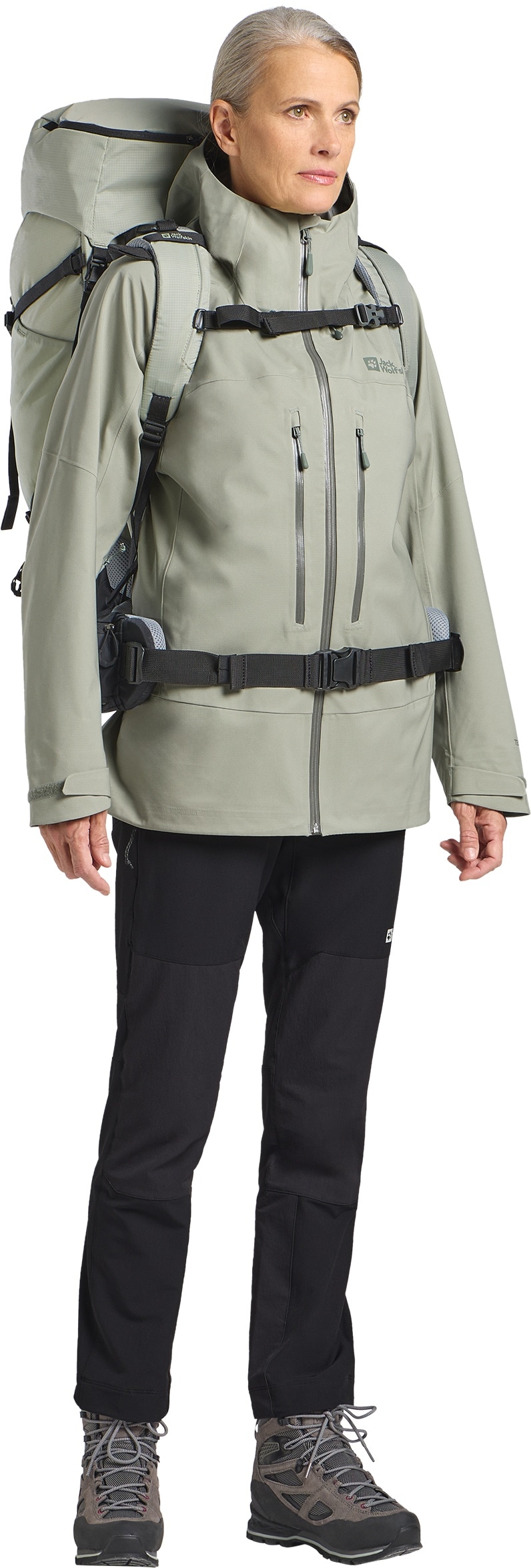 Jack Wolfskin Funktionsjacke »KAMMWEG 3L JKT W«, mit Kapuze