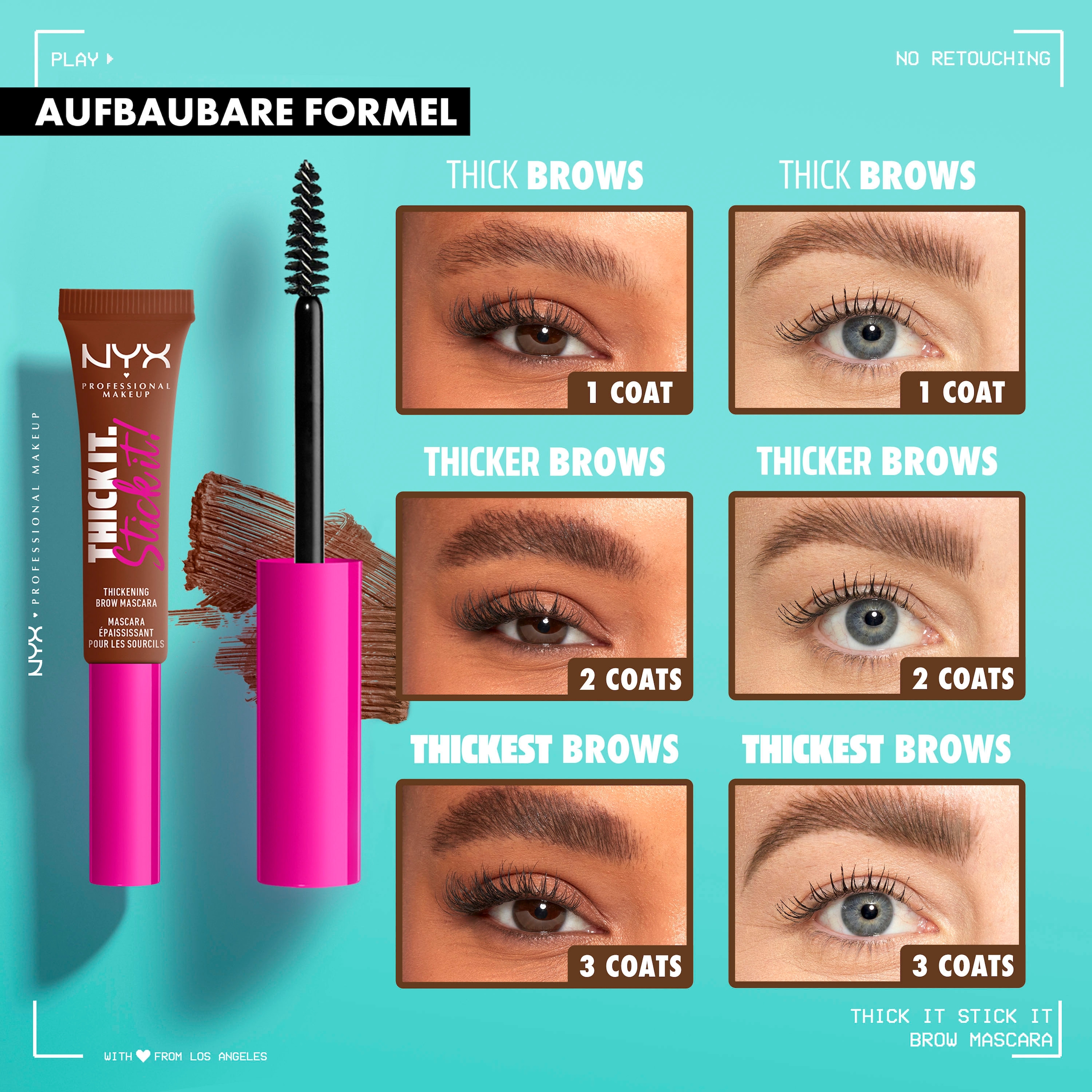 NYX Augenbrauen-Kosmetika »Professional Makeup Brow Mascara«