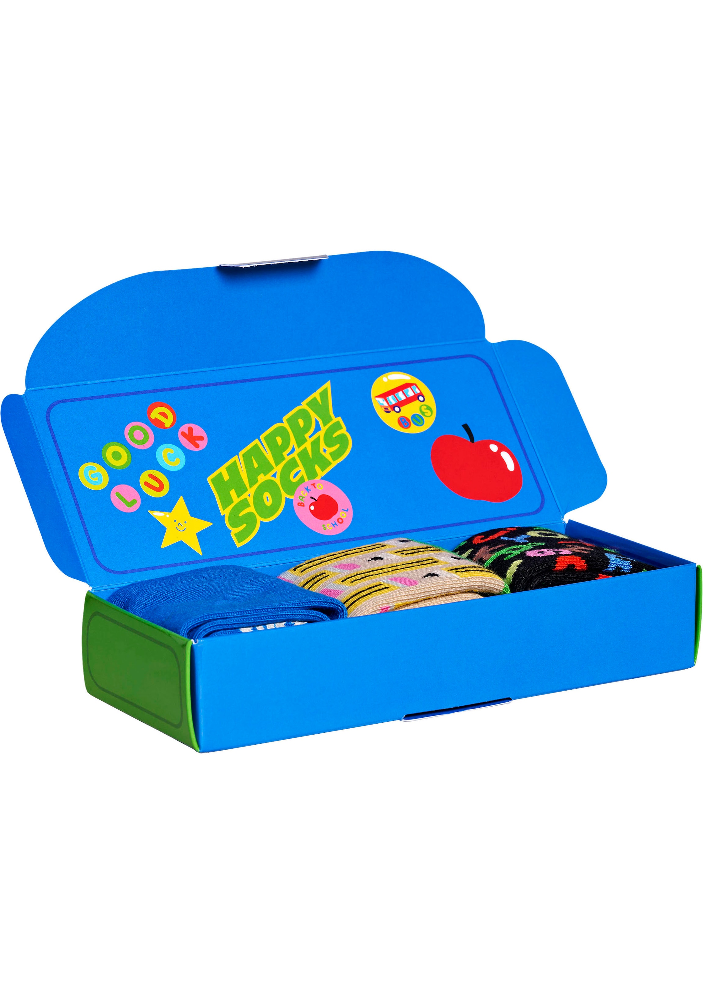 Happy Socks Socken »Back to School«, (3er Pack), mit unterschiedlichen Motiven