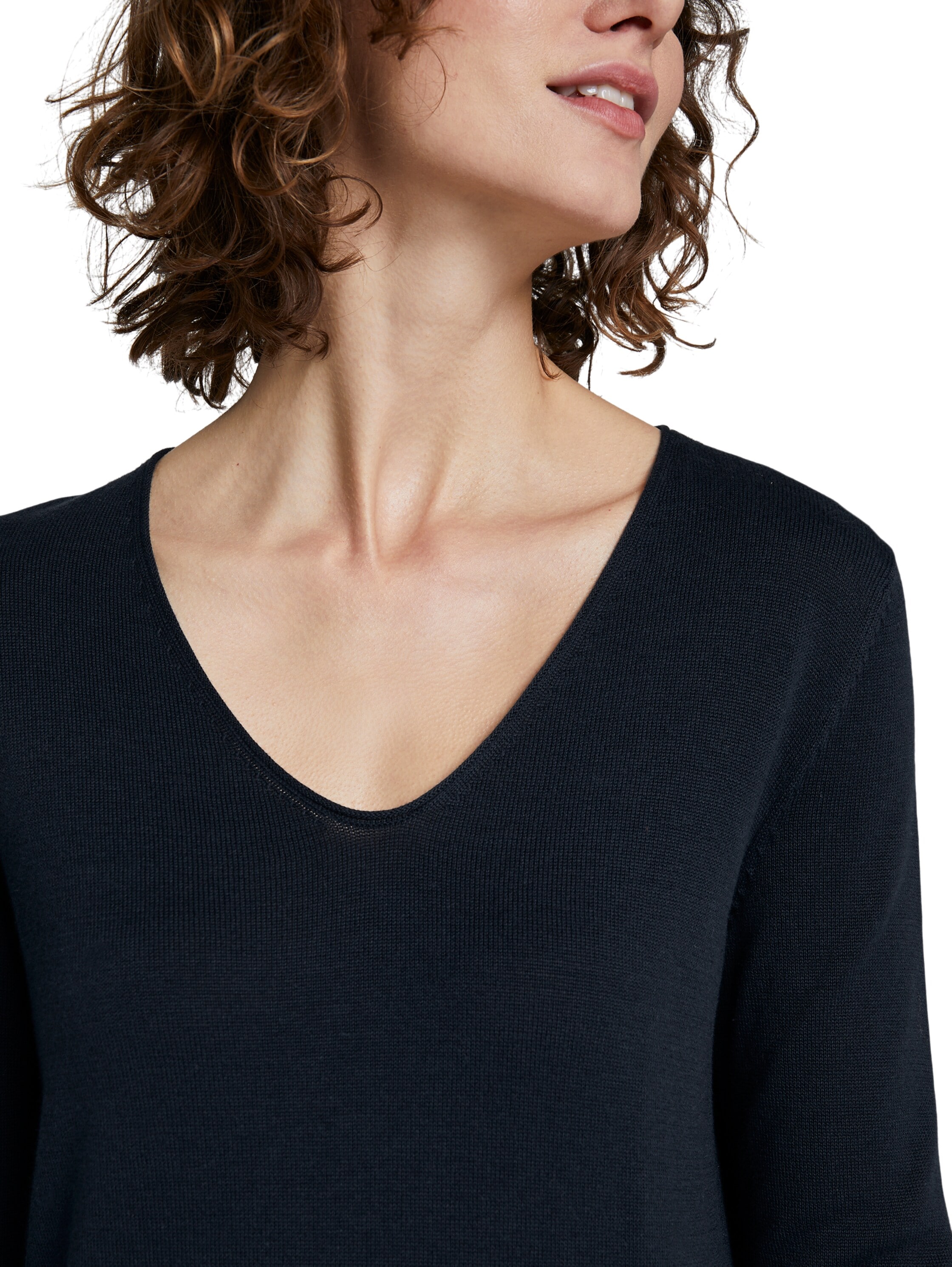 TOM TAILOR V-Ausschnitt-Pullover mit V-Ausschnitt