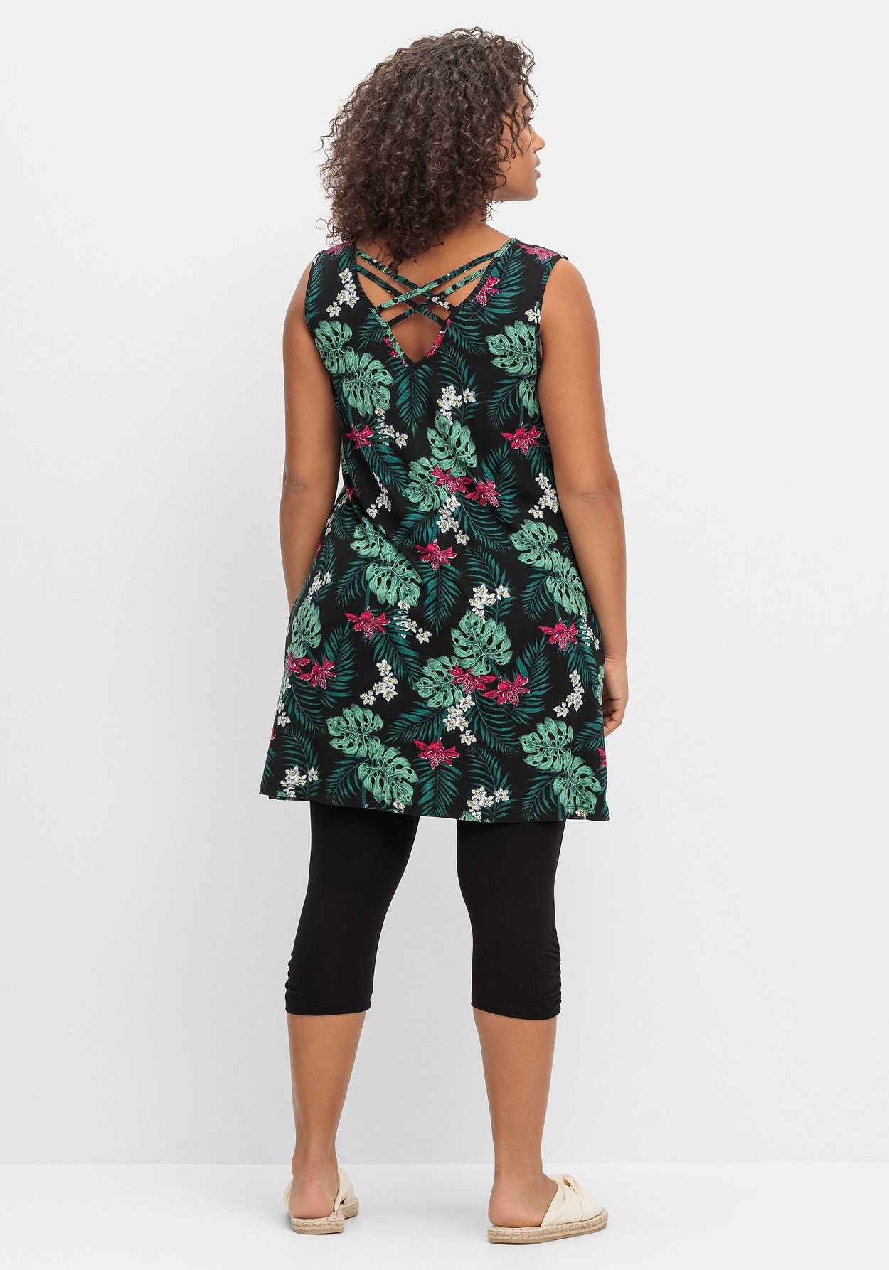 Sheego Longtop »Strandset im Set mit 3/4-Leggings«