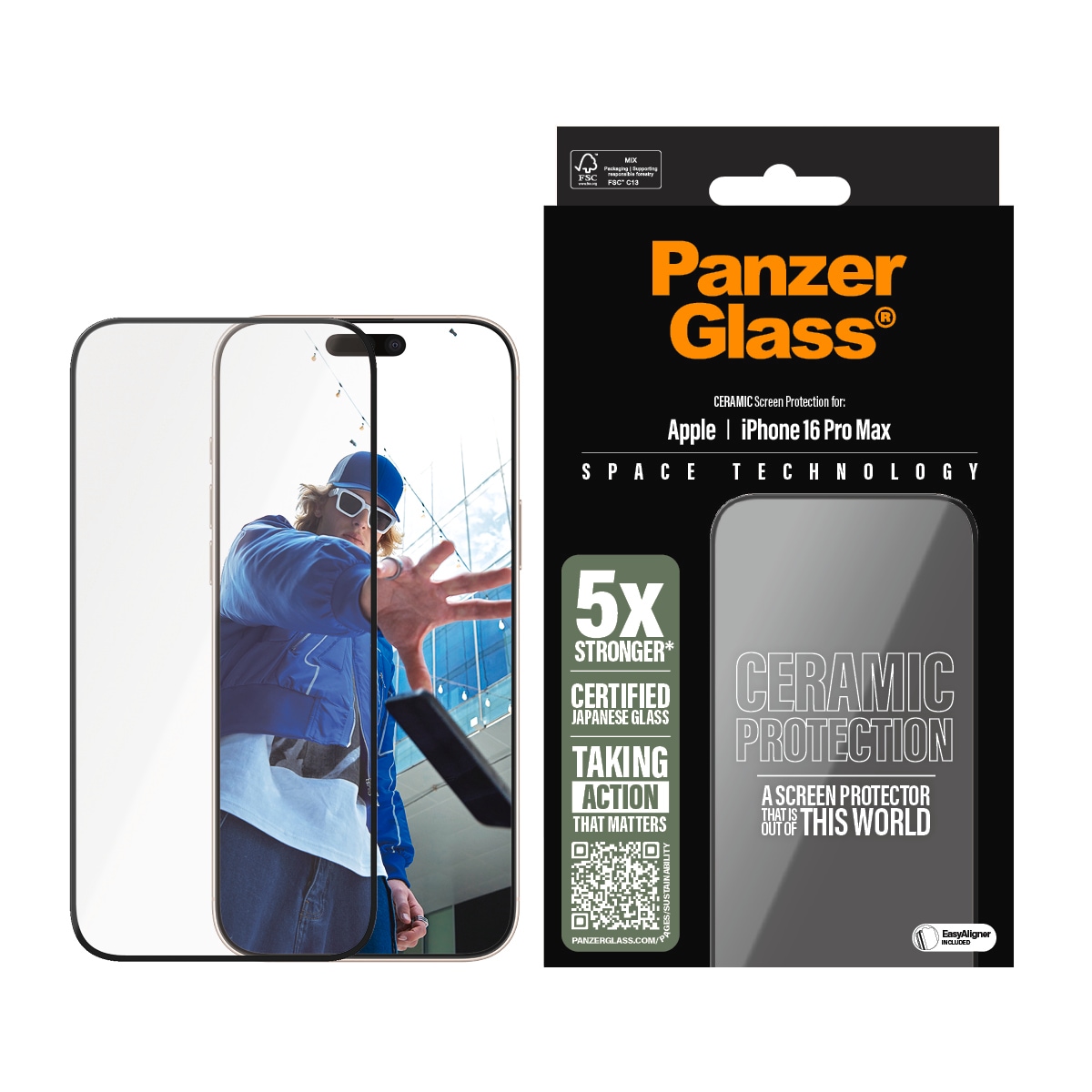 Displayschutzglas »Ceramic Screen Protection«, für Apple iPhone 16 Pro Max,...