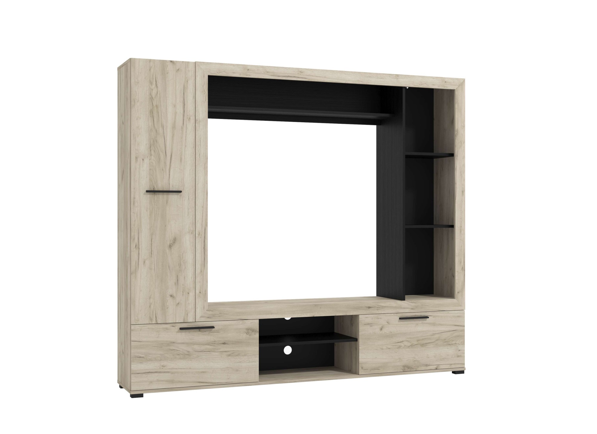 Home affaire Wohnwand »Lorca Medienwand, Wohnzimmerwand, TV-Wand« 4 Stk. tlg.