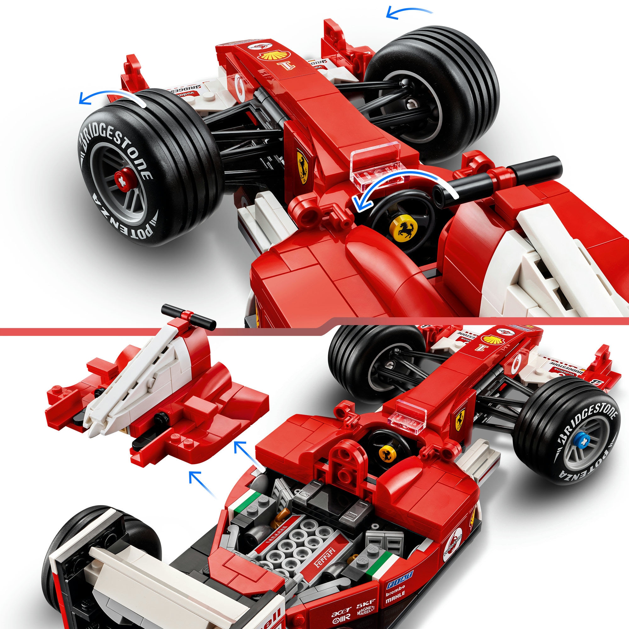 LEGO® Konstruktionsspielsteine »Ferrari F2004 und Michael Schumacher (11375), LEGO Icons«