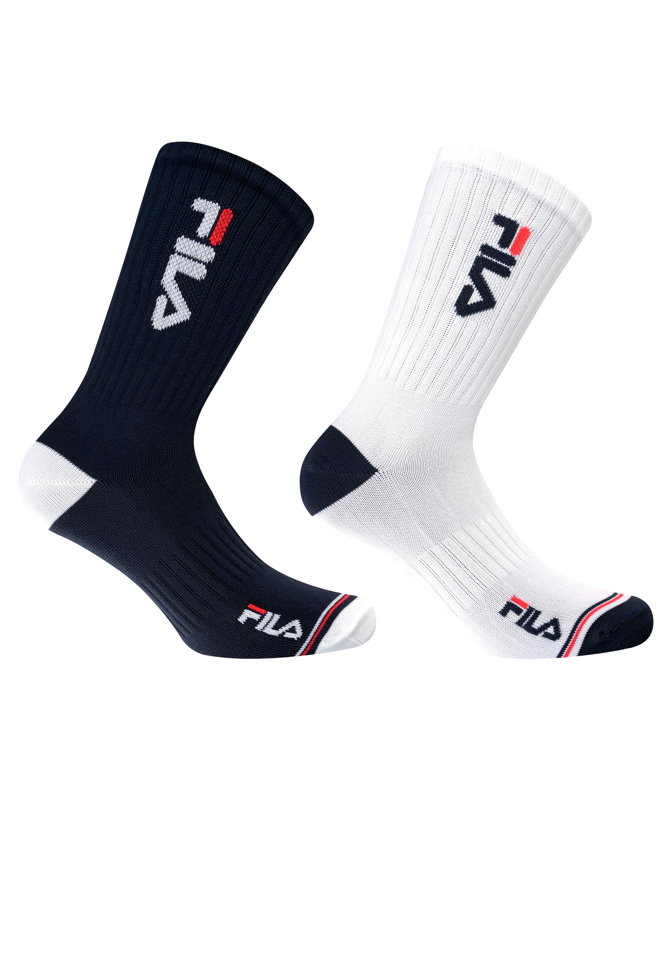 Sportsocken, (2er Pack), mit kontrastierter Ferse und Spitze