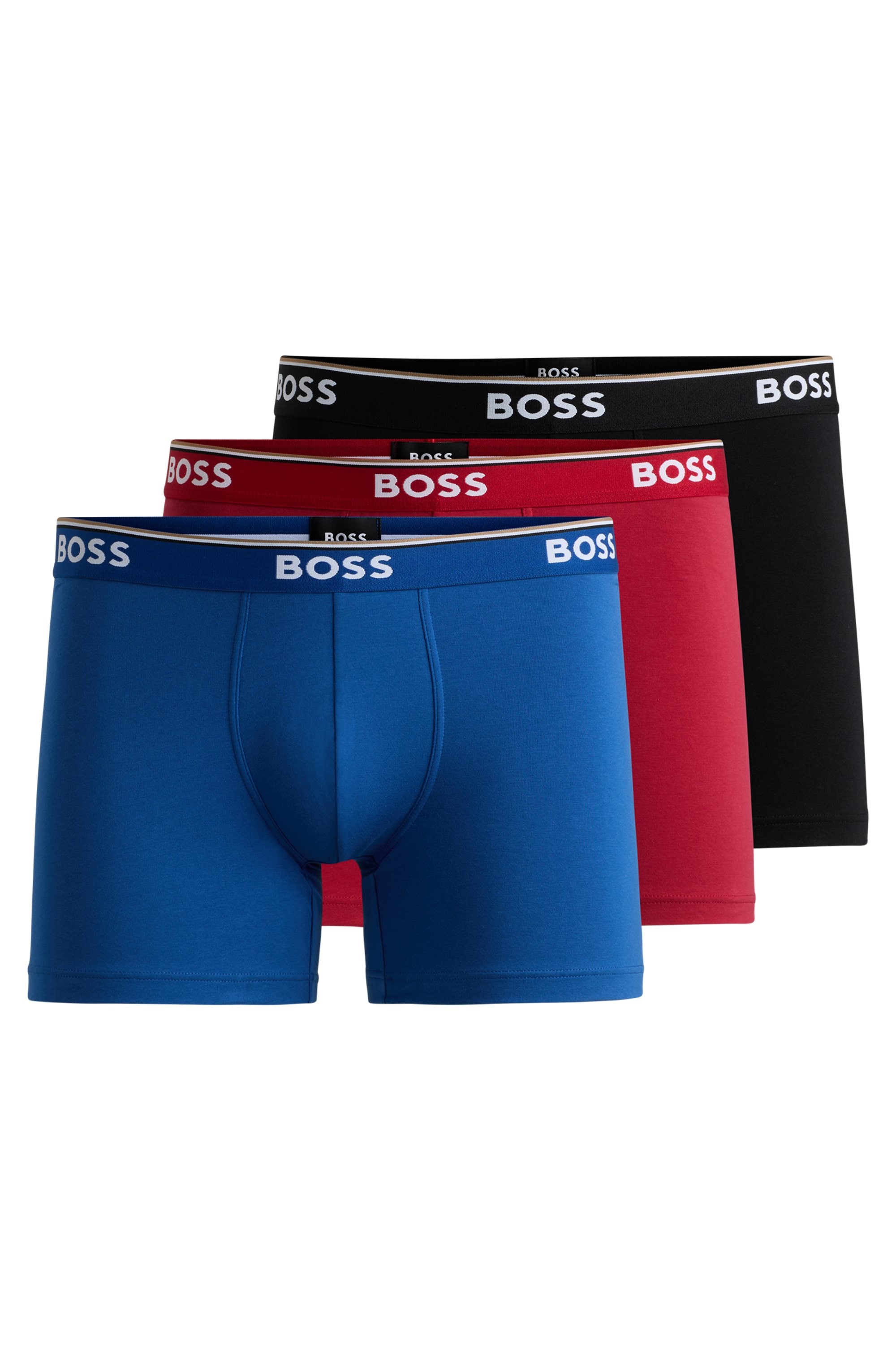BOSS Boxer »Boxer 3 PACK« mit farblich passendem Webbund