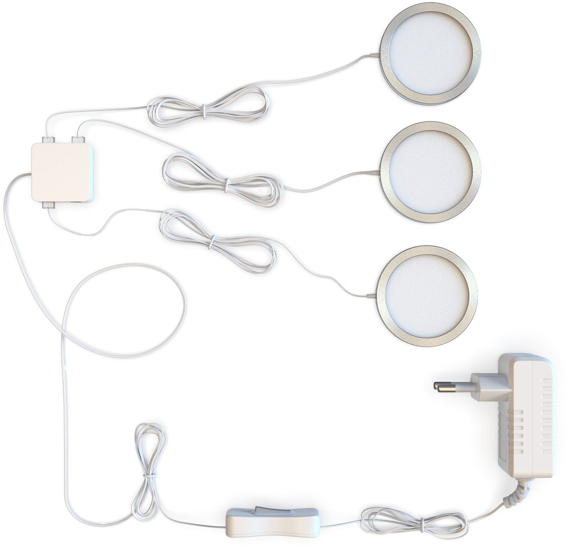 B.K.Licht Unterschrankleuchte, 3 flammig-flammig, LED Schranklicht, Küche, SET  inkl. LED Modul 2W 170lm 3000K online kaufen | mit 3 Jahren XXL Garantie