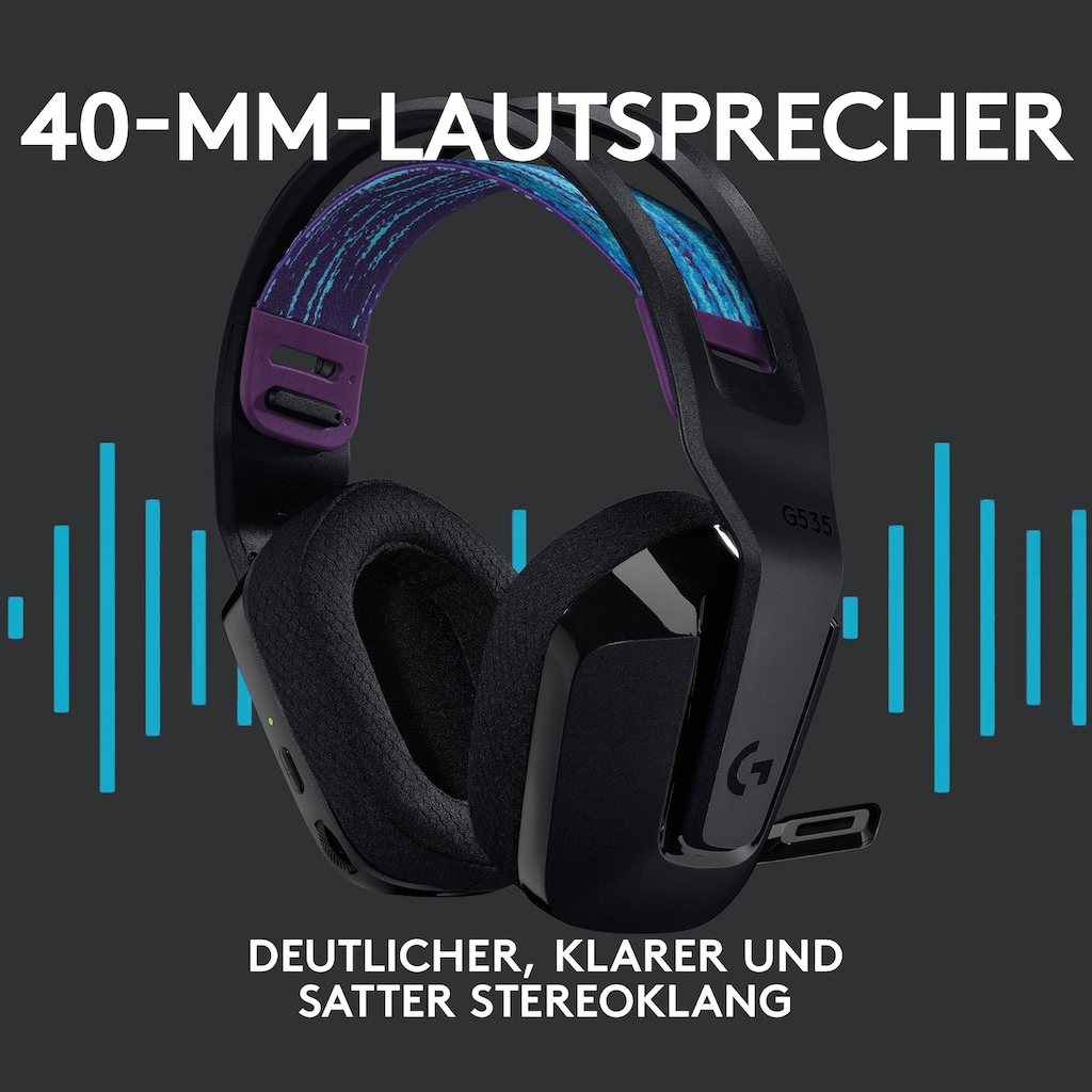 Logitech Gaming-Headset »G535 LIGHTSPEED«, WLAN (WiFi)