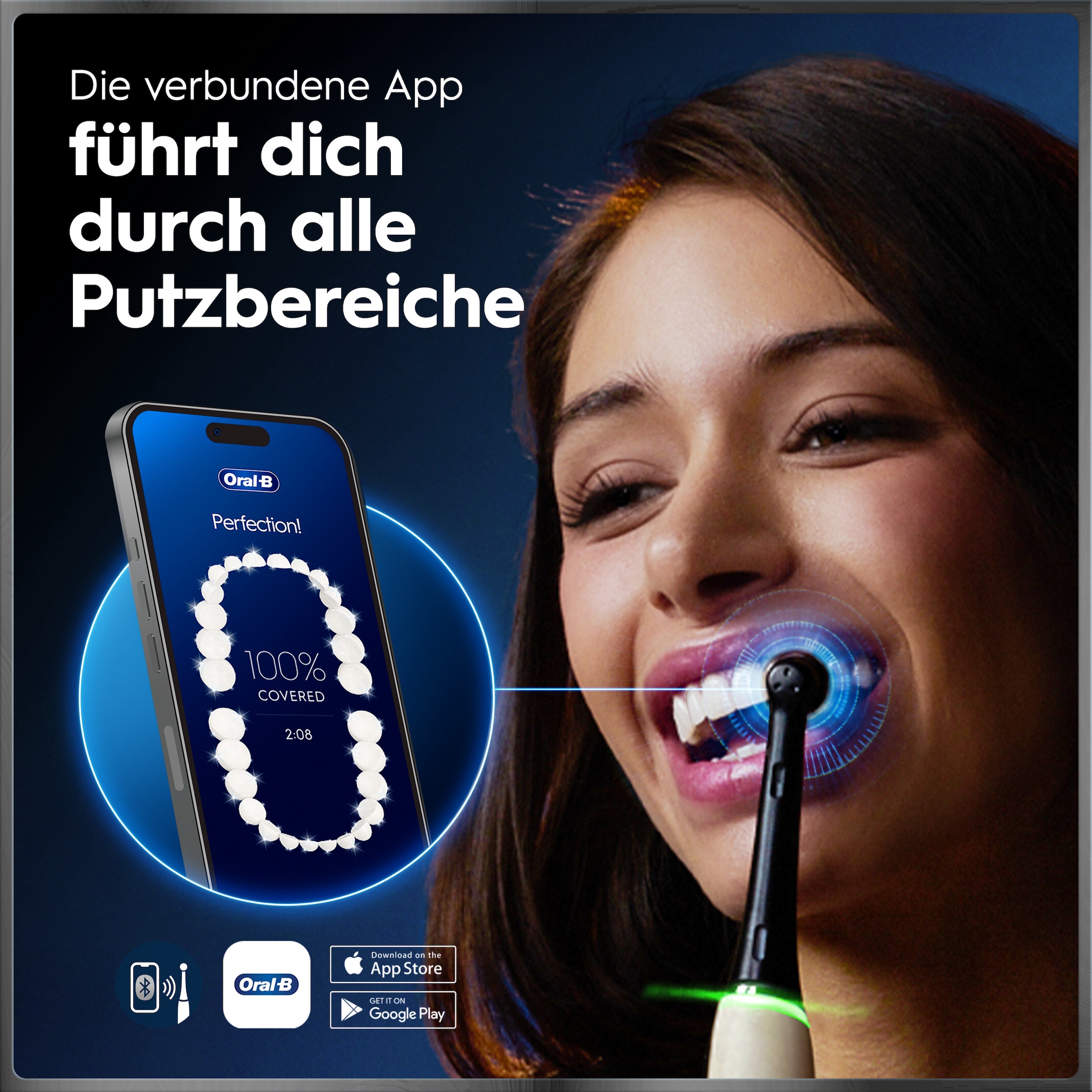Oral-B Elektrische Zahnbürste »iO Series 10« 1 Stk. Aufsteckbürsten inkl. 1 Aufsteckbürste, iO Sense Schnellladestation, Lade-Reise-Etui