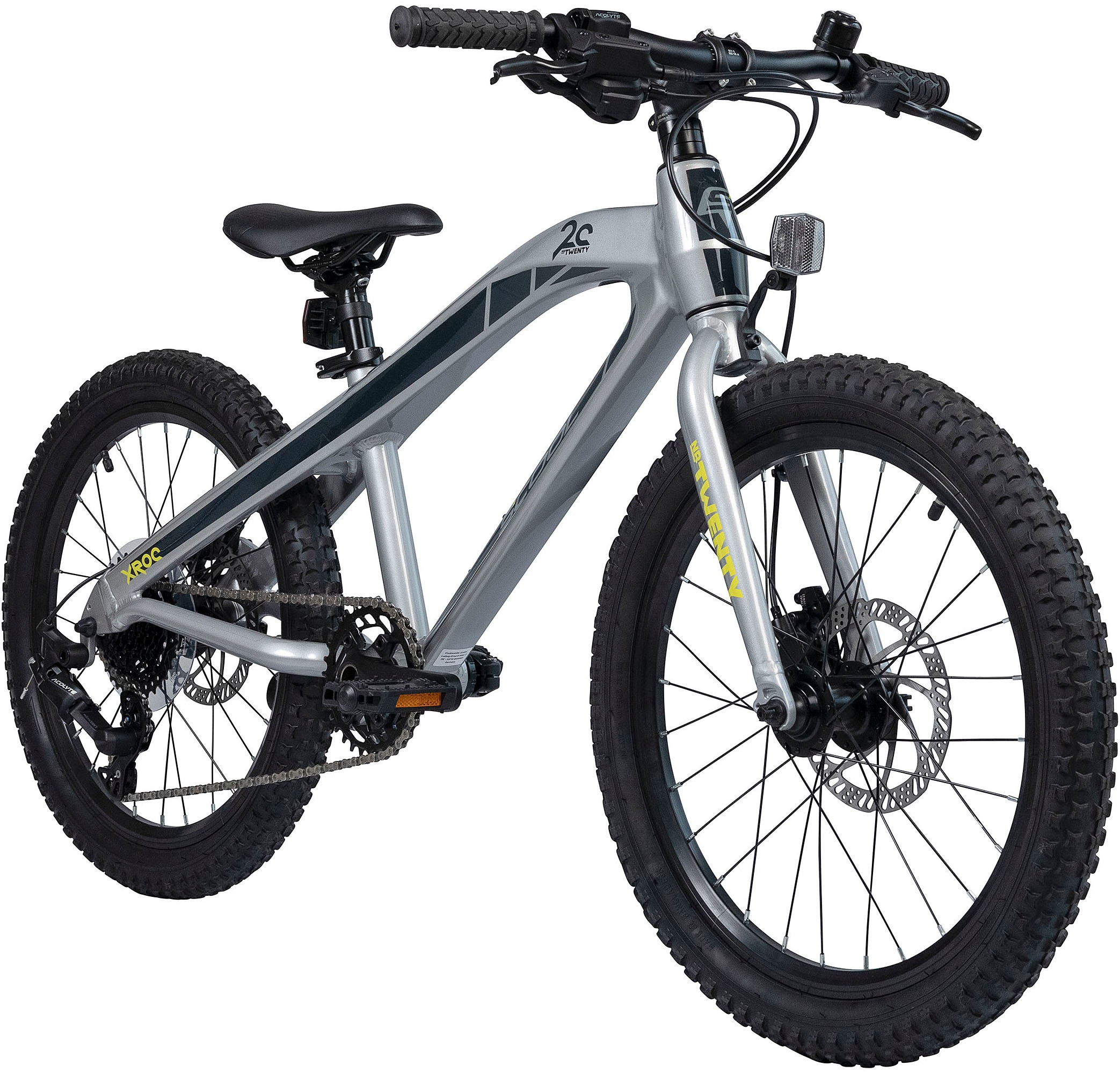 S’COOL Jugendfahrrad »S'COOL Xroc TWENTY 20-8S MicroShift- Grey« 8 Gang microSHIFT Kettenschaltung -