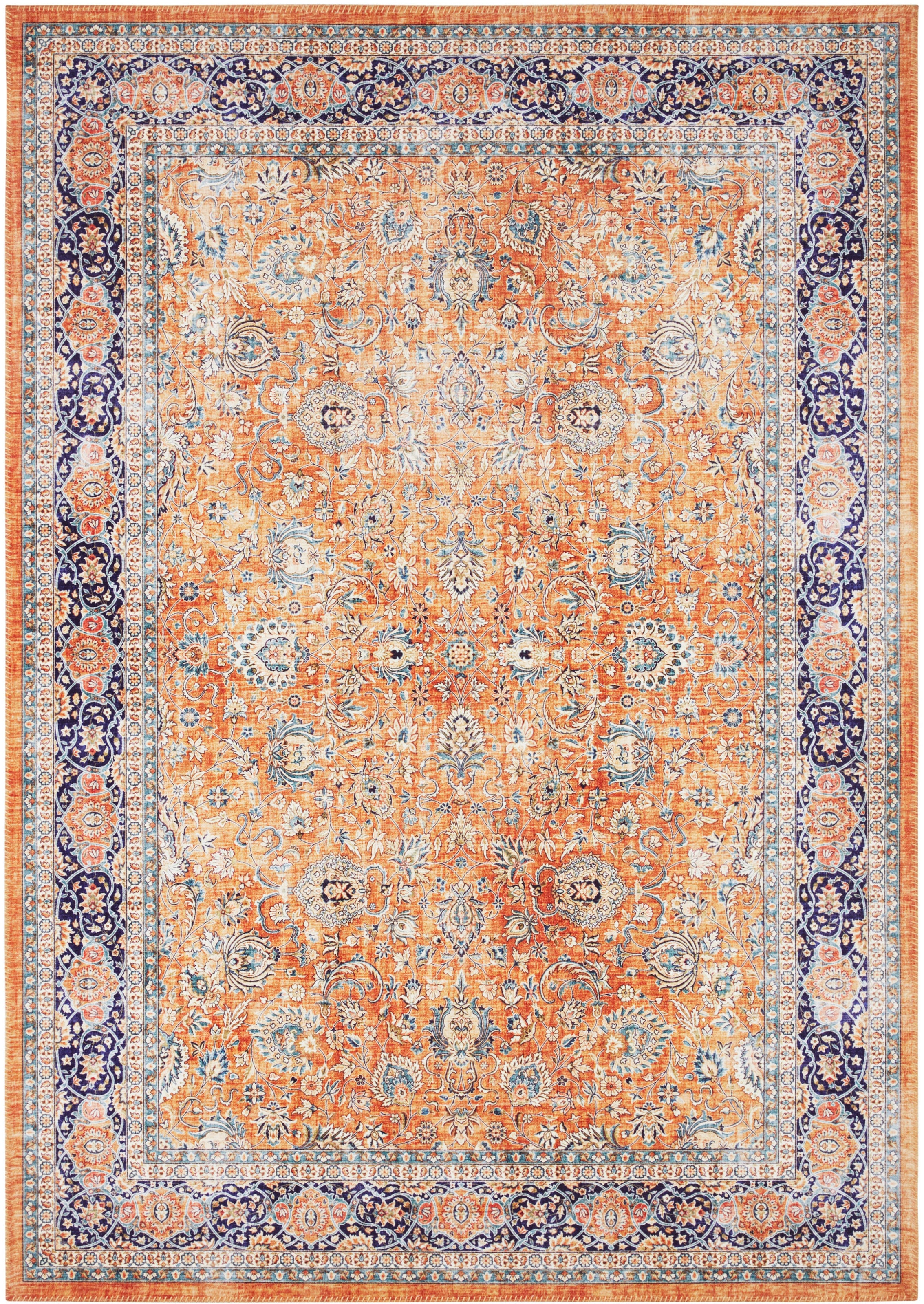 ELLE DECORATION Teppich »Keshan Maschad«, rechteckig, 5 mm Höhe, Orientalisch, Läufer, Kurzflor, Vintage, Wohnzimmer, Schlafzimmer