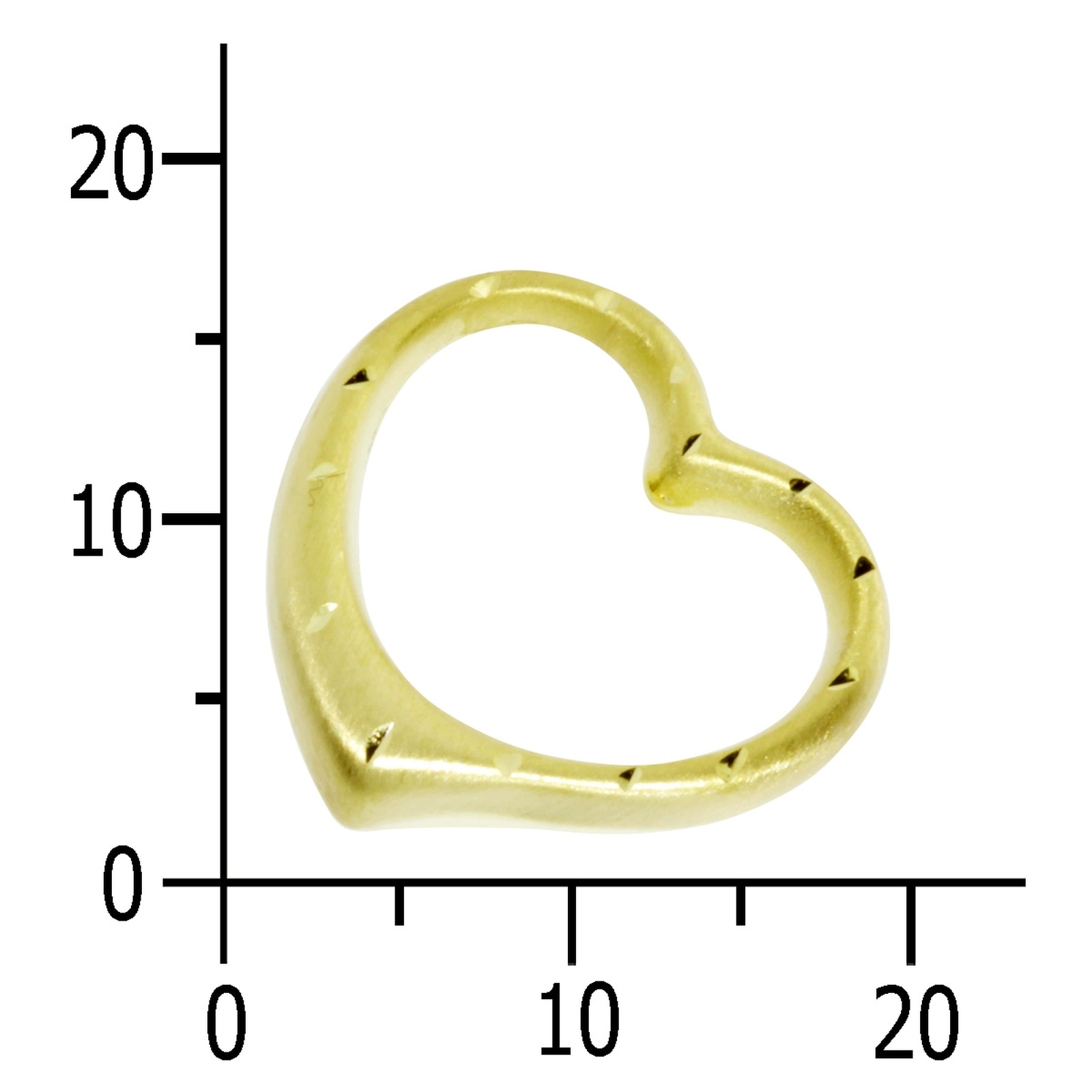 OSTSEE-SCHMUCK Kettenanhänger »- Gleiter-Herz - Gold 333/000 - ,«