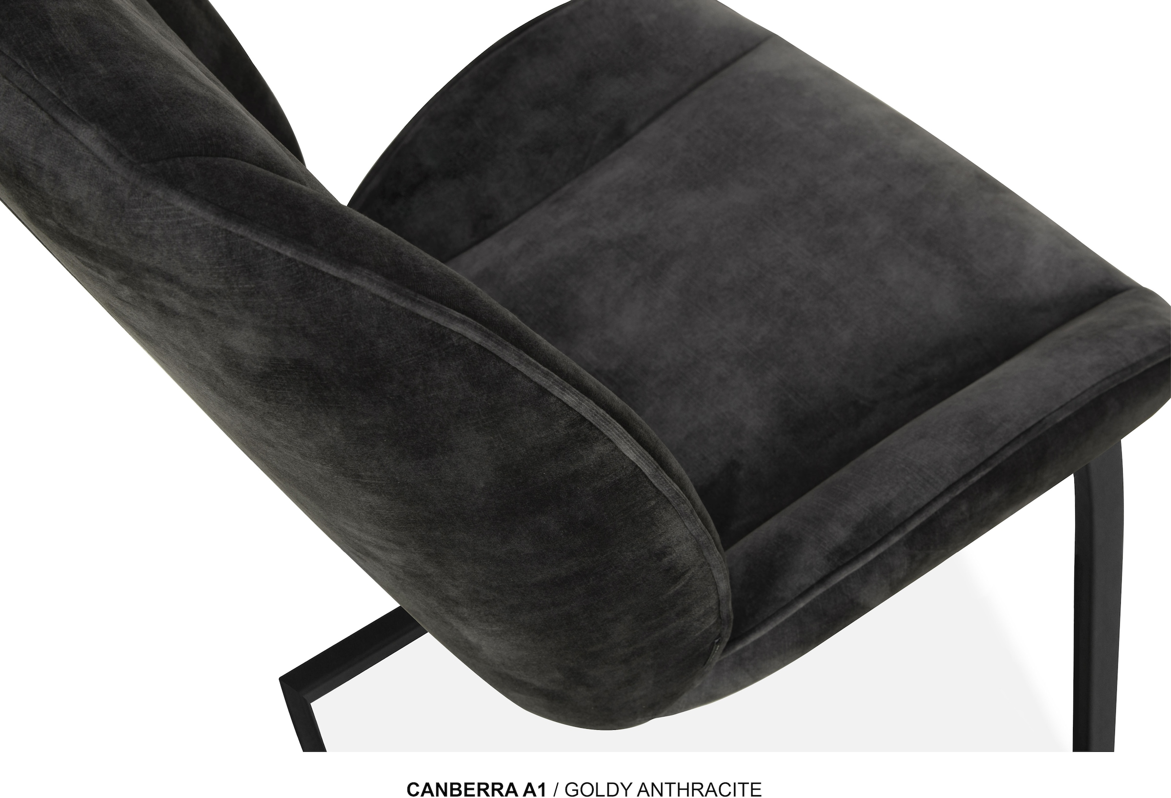 OMG Design Esszimmerstuhl »Canberra« (Set) 1 Stk.Esszimmerstuhl, pflegeleichter Samtvelour Bezug