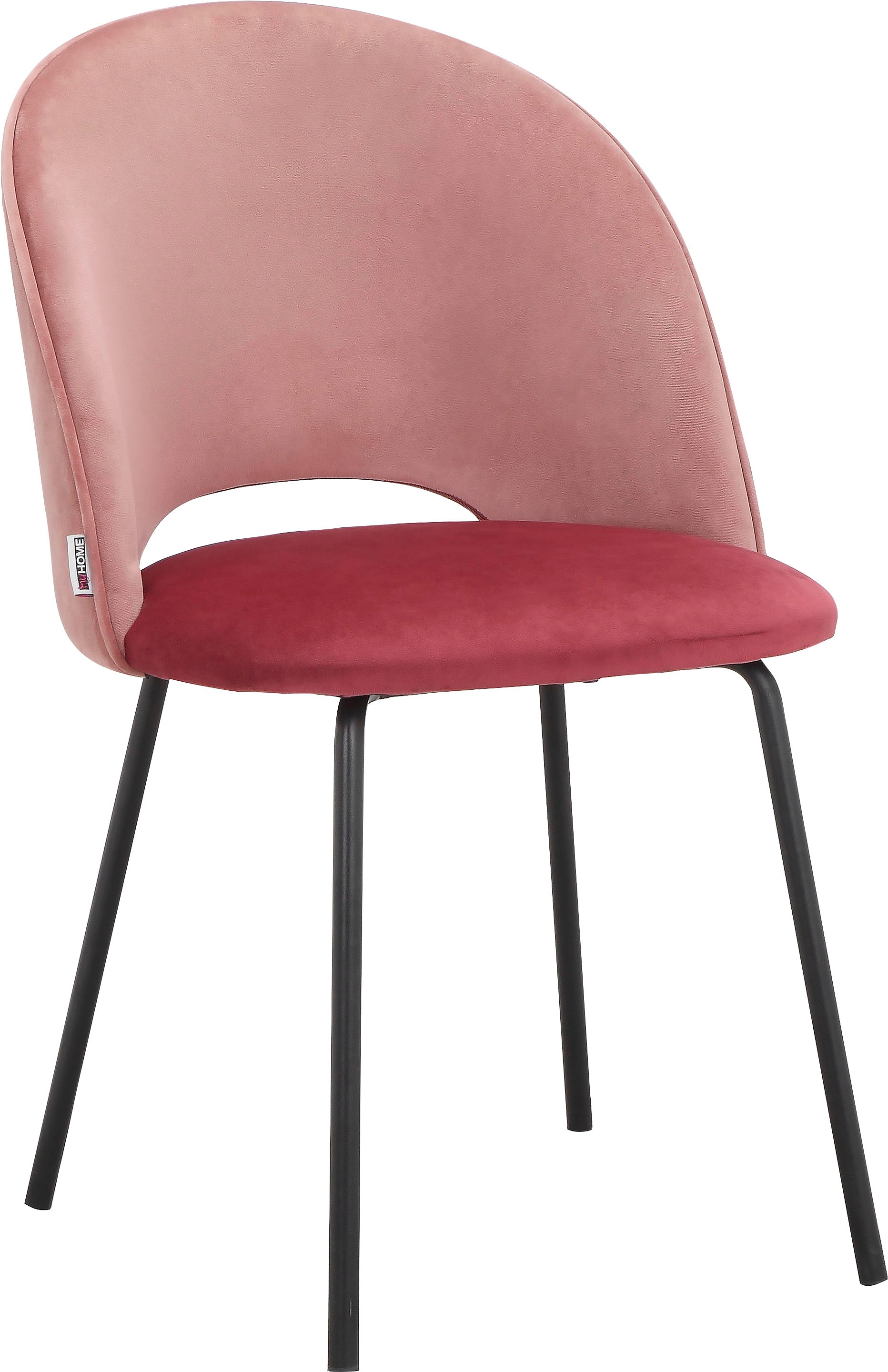 INOSIGN Esszimmerstuhl »Elif«, 2 St., Veloursstoff, im 2er Set erhältlich, mit Sitz und Rückenlehne, Sitzhöhe 50 cm
