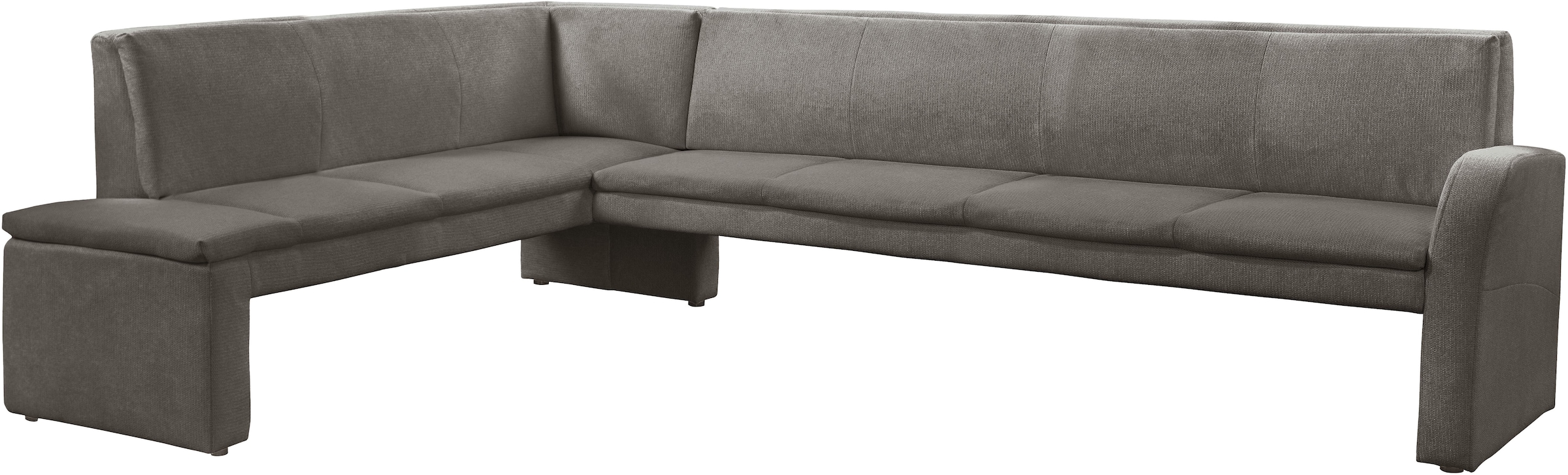 exxpo - sofa fashion, Eckbank »Cortado, elegant und modern mit hohem Sitzkomfort« hohe Bodenfreiheit, schöne Detailverarbeitung, brown, Webstoff fein 