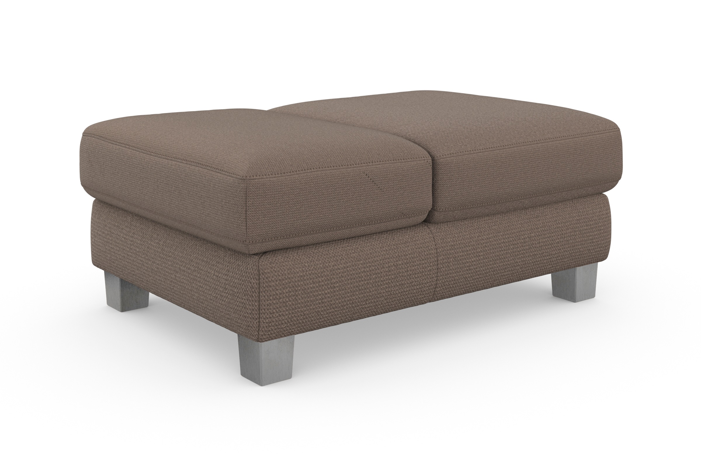sit&more Polsterhocker »Dundee«, mit Klappfunktion, Federkern und hochwertigen Edelstahlfüßen