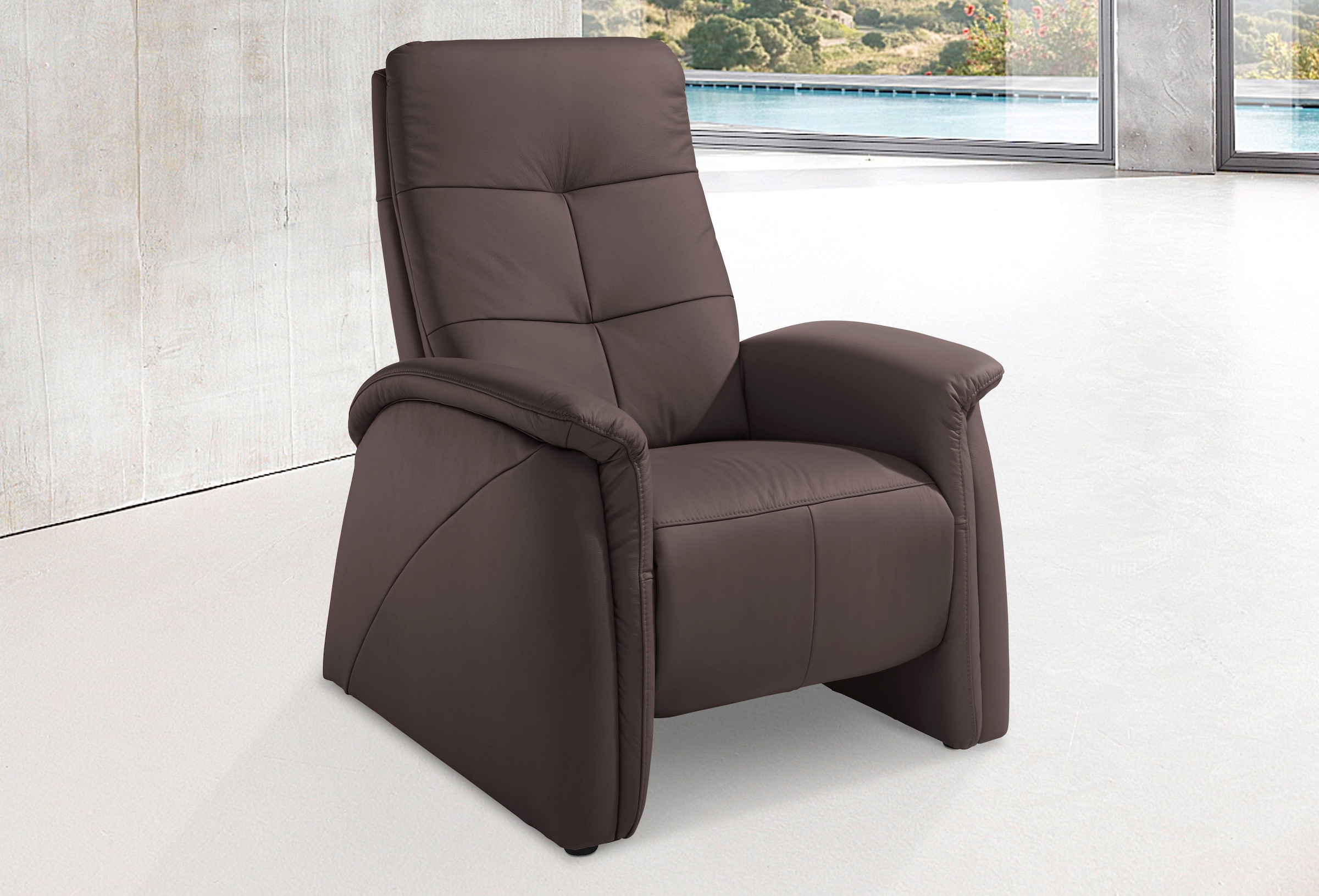 exxpo - sofa fashion Sessel "Tivoli, Hochlehnsessel, Relaxsessel, Kinosessel, bequem" mit Relaxfunktion, schmale Armlehnen