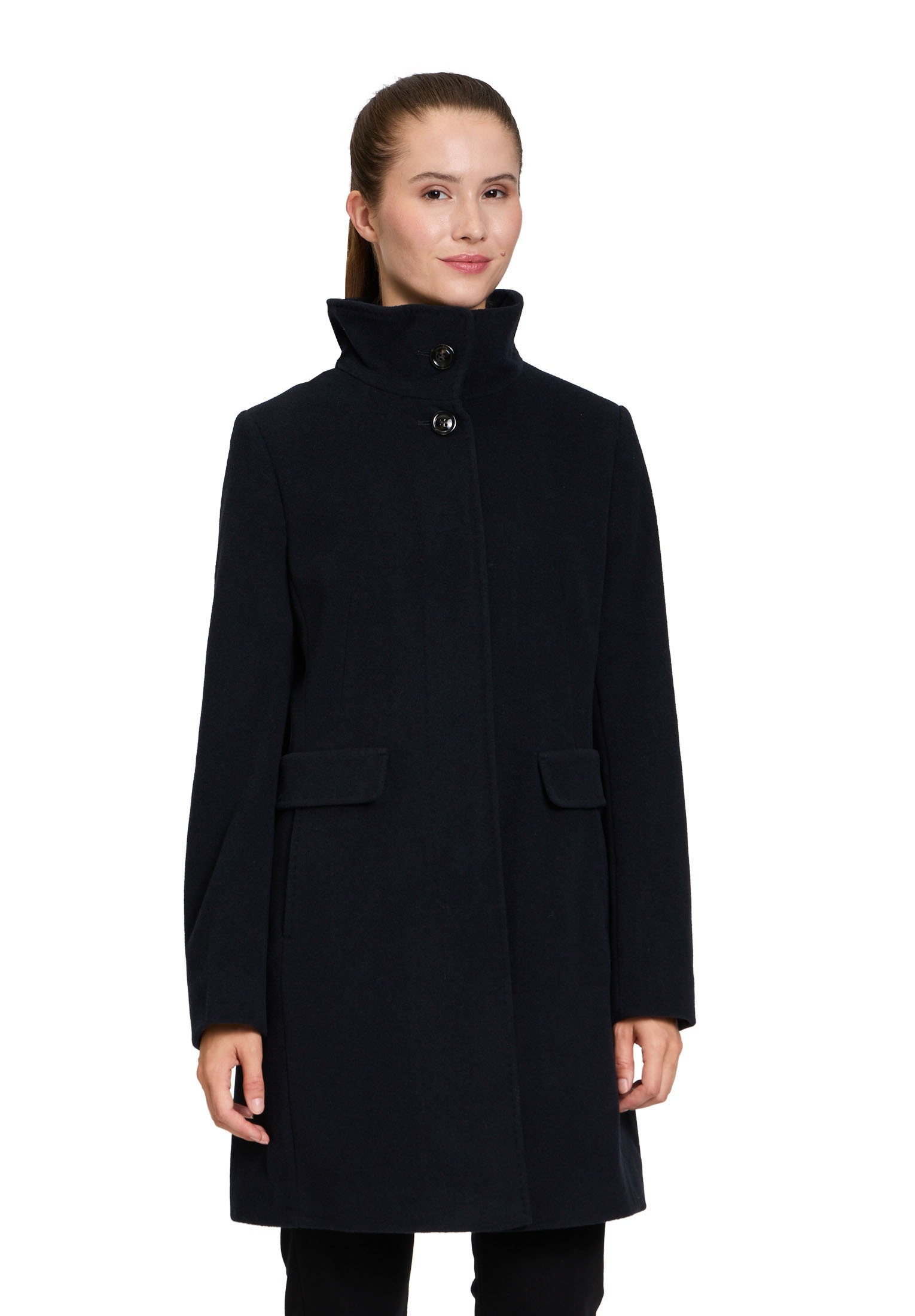 Gil Bret Wolljacke »Wollmantel mit Stehkragen«