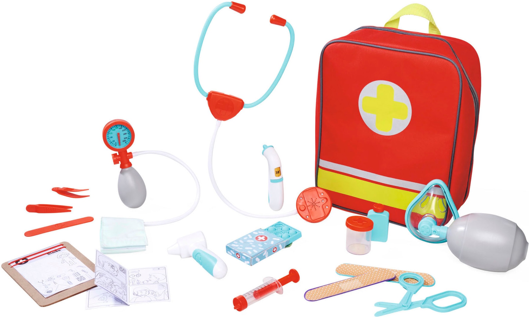 SIMBA Spielzeug-Arztkoffer »Notarzt Rucksack«, mit Soundeffekt