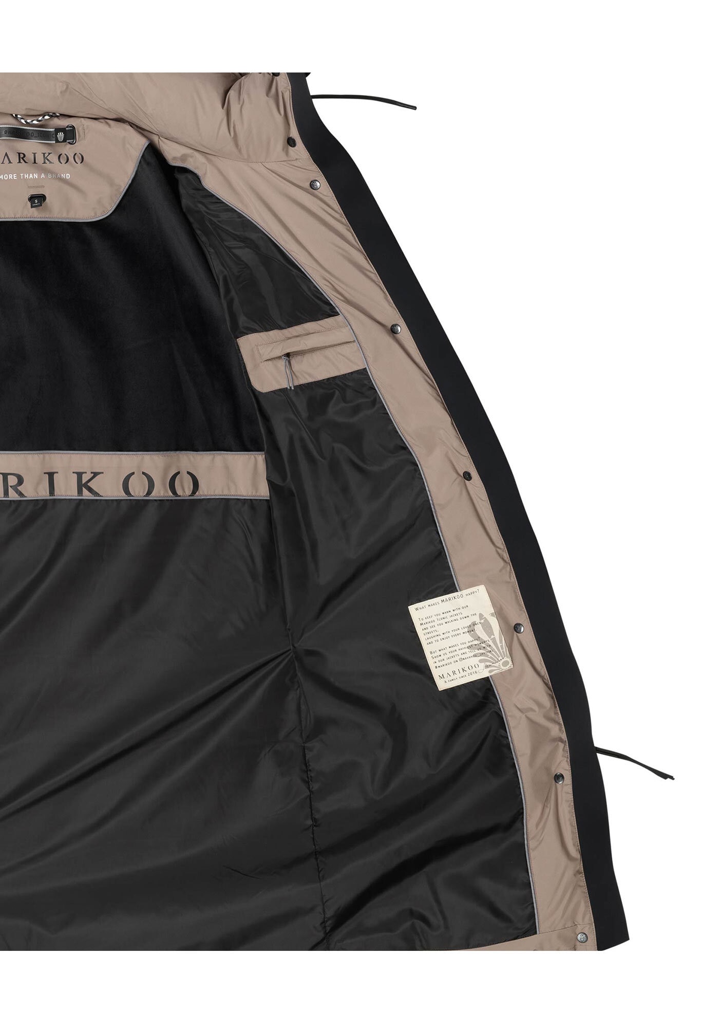 Marikoo Winterjacke »Marikoo TABIAA XVI Steppmantel N099«