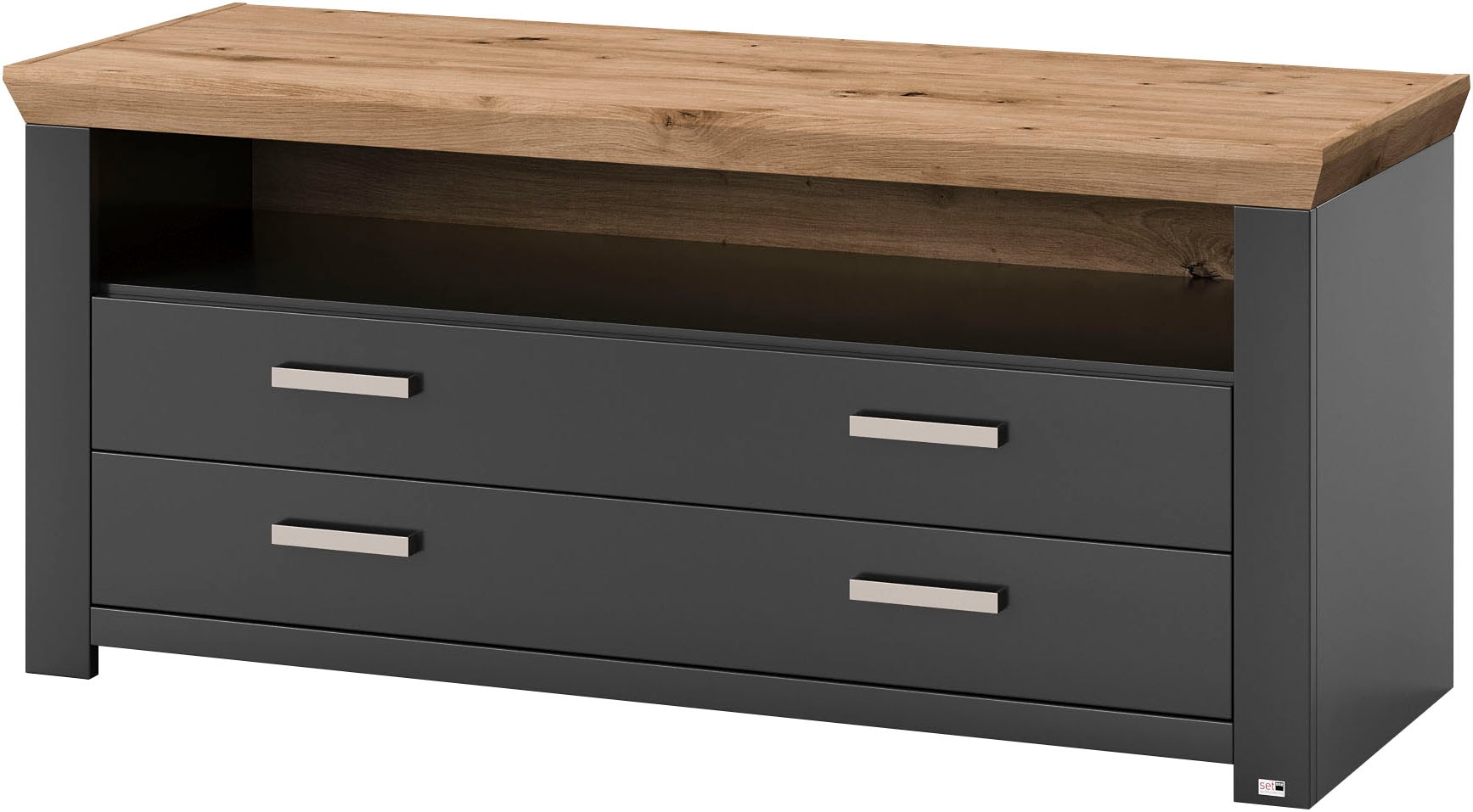 set one by Musterring Lowboard »York« Typ 32, mit 4 Schubkästen, Beleuchtung optional, Breite 140 cm