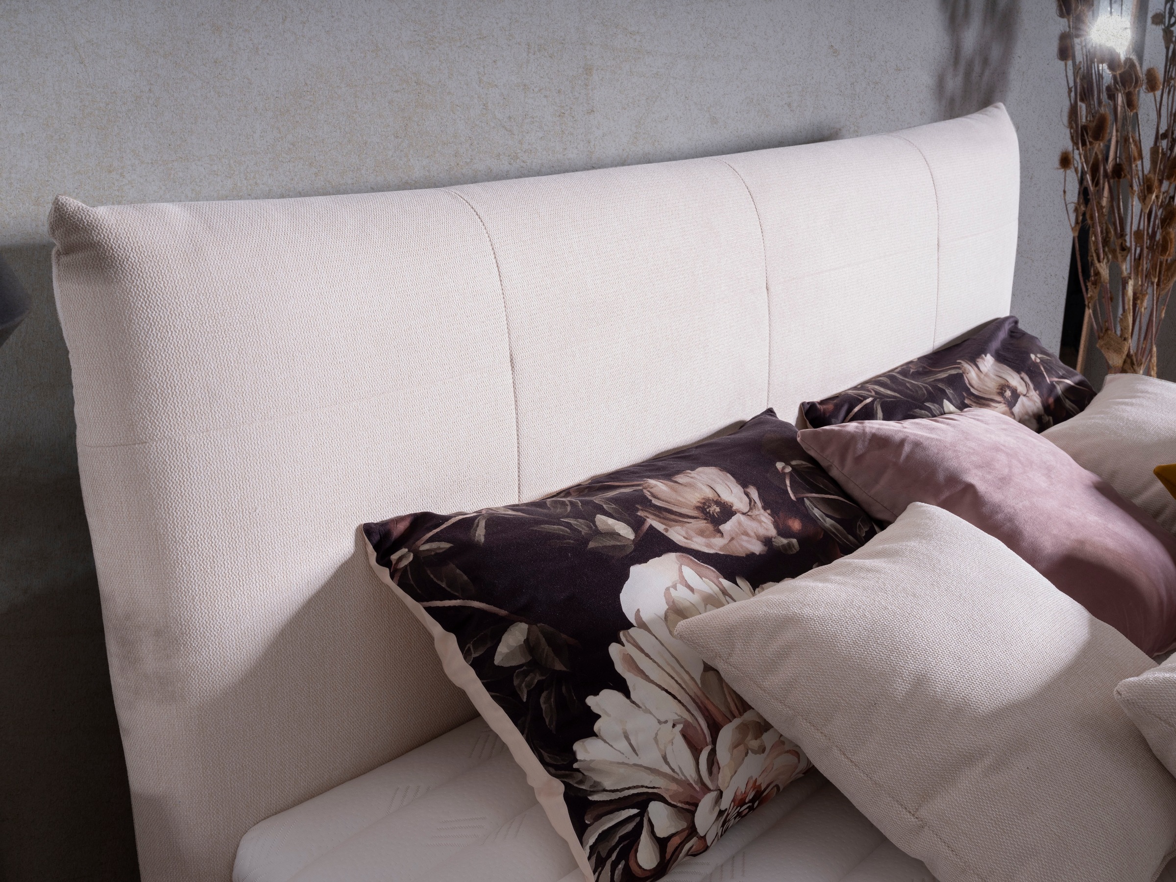 alina Boxspringbett »Luga«, 188 cm breit, inkl. Matratze und Komfortschaum-Topper