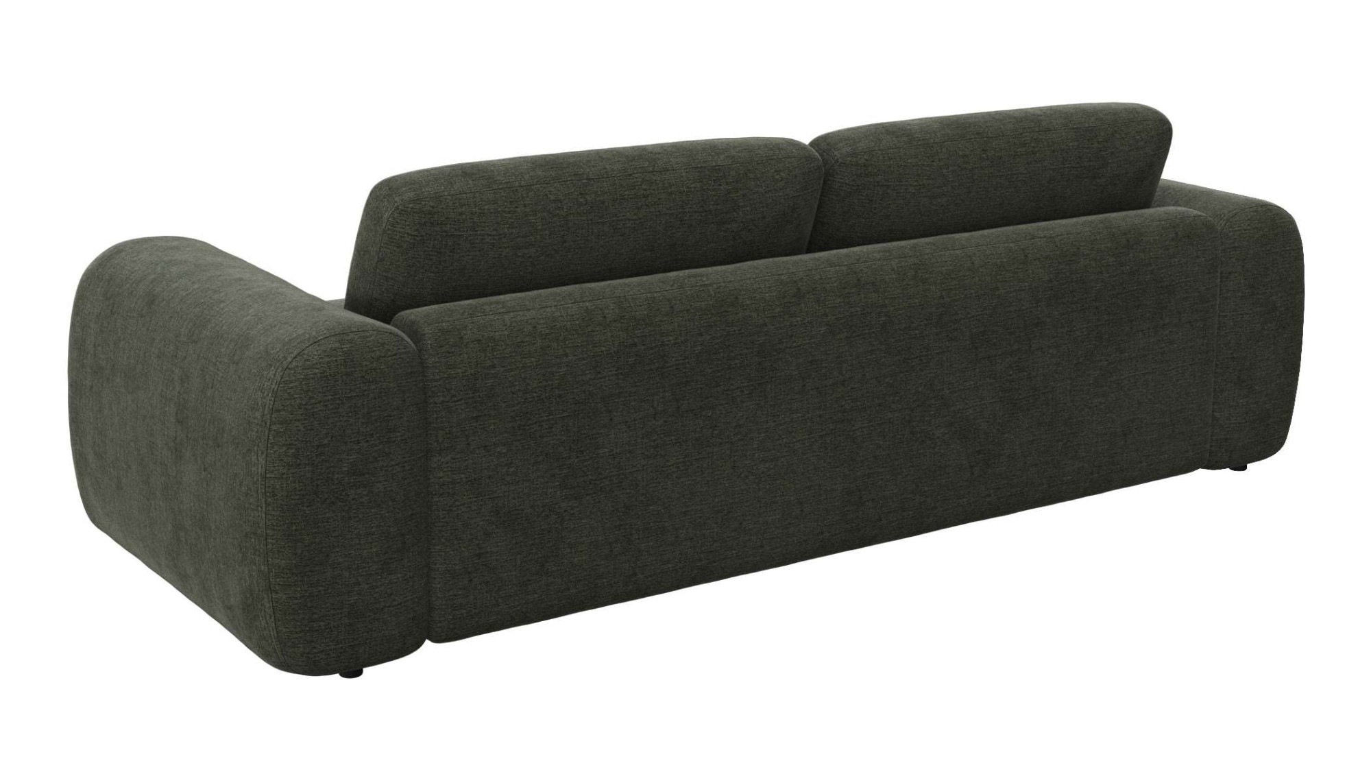 FLEXLUX 3-Sitzer »Molino Designsofa, Polstersofa, Einzelsofa, Couch«, Kaltschaum & Stahl-Wellen für erstklassigen Sitzkomfort, Füsse Schwarz