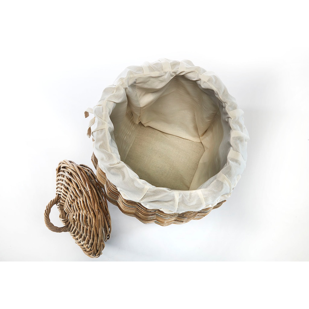 locker Wäschekorb »Pear«, mit abnehmbarem Deckel