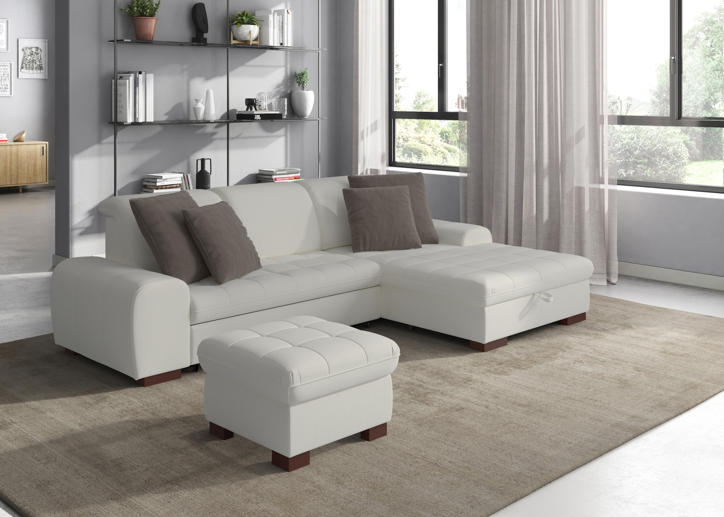 sit&more Hocker »Luxor«, auch erhältlich in dem besonders leicht mit Wasser zu reinigen