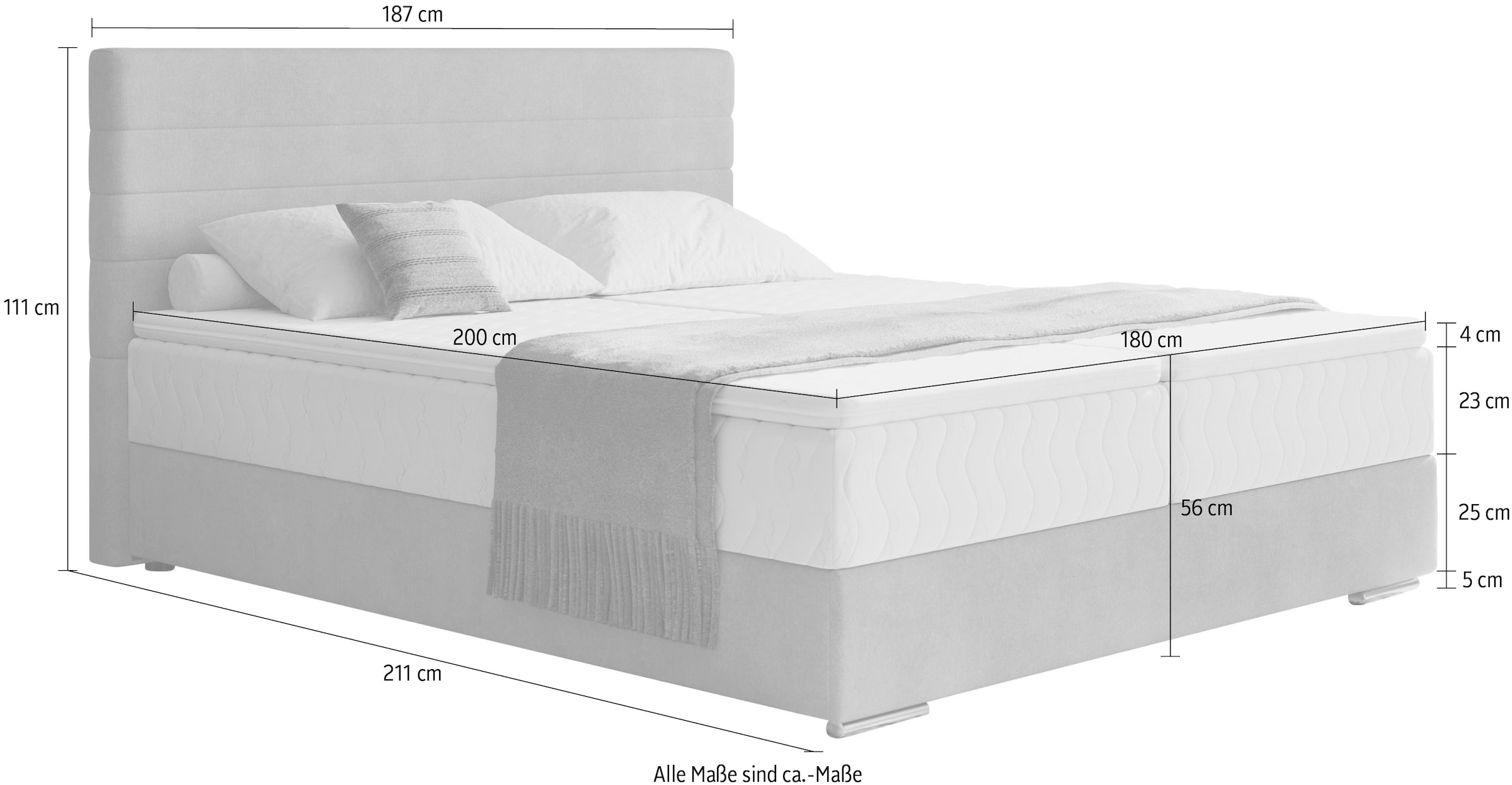 Mr. Couch Boxbett »Stratus 2«, inkl. Bettkasten und Matratze